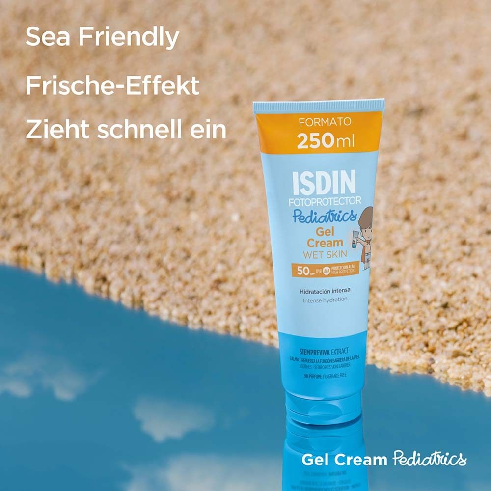 ISDIN Pediatrics Gel Cream LSF50 wasserfeste Sonnencreme für Kinder und Babys