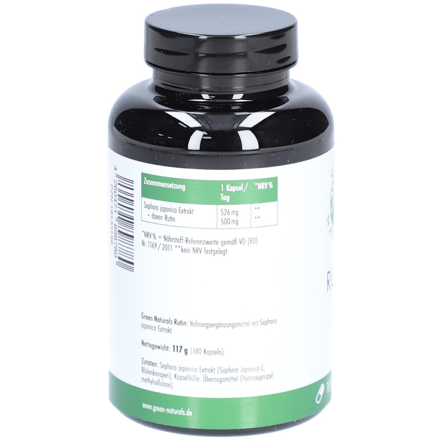 Green Naturals Rutin 500mg Sophora Japoni.veg.Kps. 180 St Kapseln