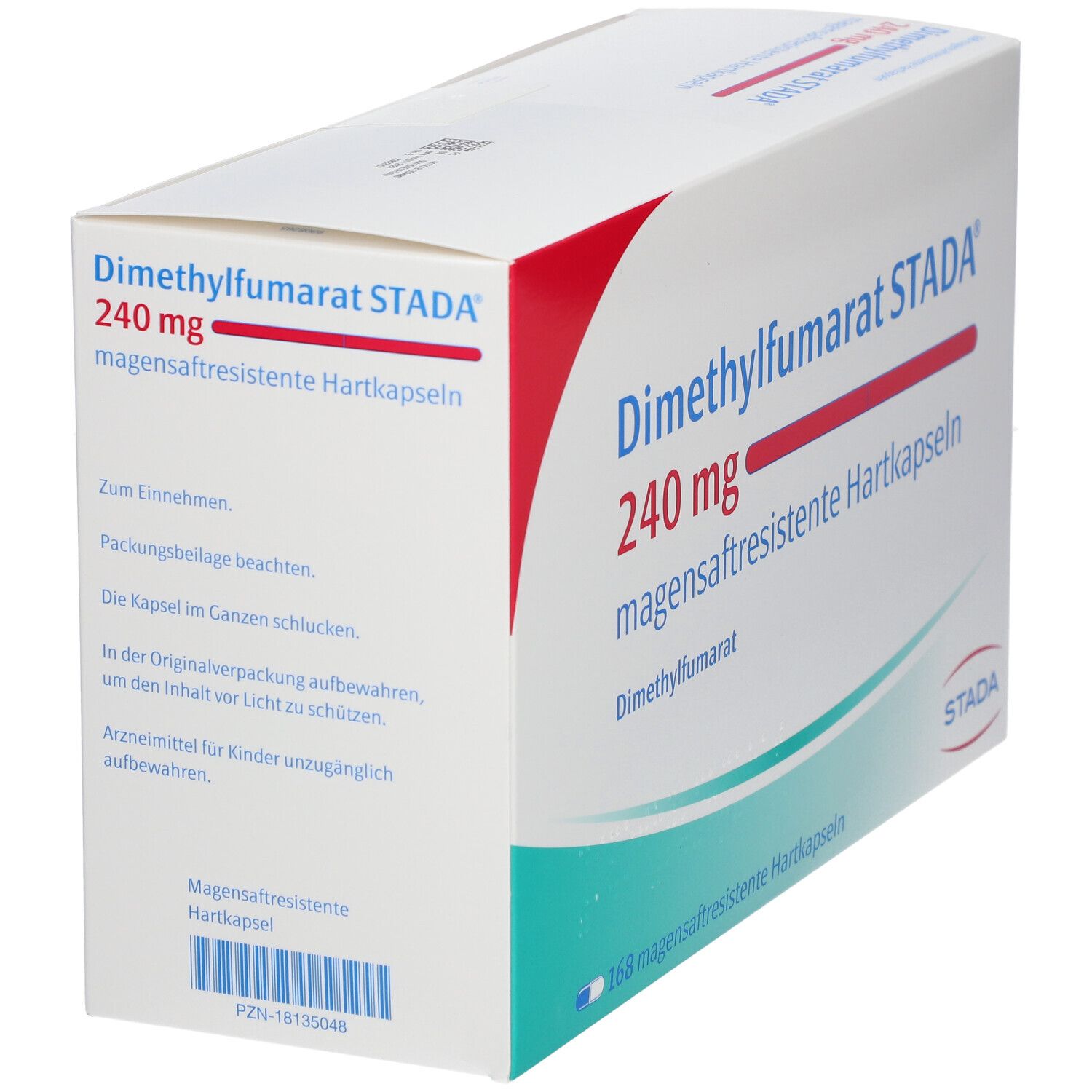 DIMETHYLFUMARAT STADA 240 mg magensaftr.Hartkaps. 168 St mit dem E ...