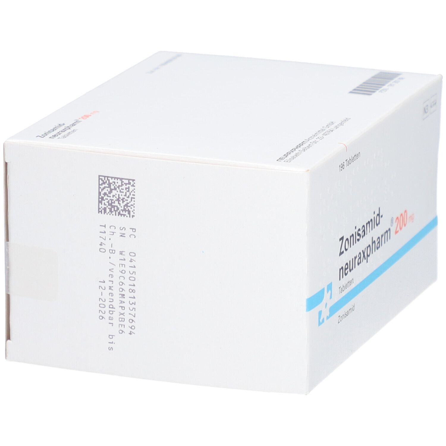 ZONISAMID-neuraxpharm 100 mg Tabletten 196 St