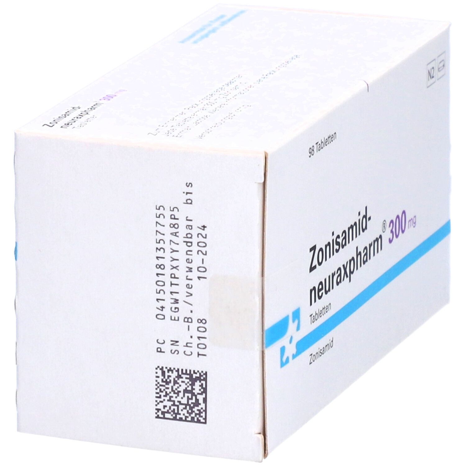 ZONISAMID-neuraxpharm 50 mg Tabletten 98 St