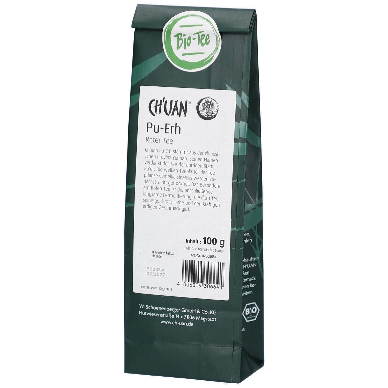 Salus Schoenenberger Ch’uan Pu-Erh Roter Tee