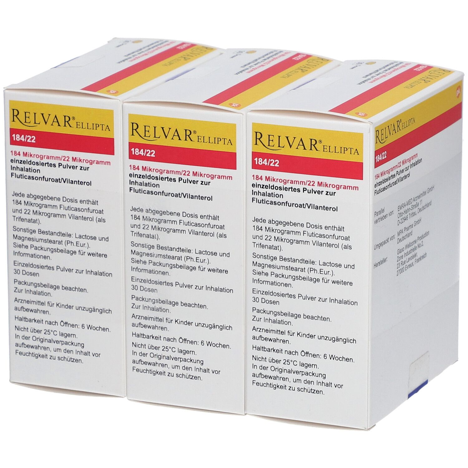 RELVAR Ellipta 184 Mikrogramm/22 Mikrogramm Inh.P.
