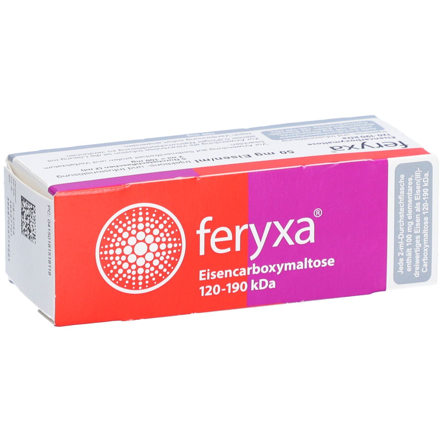 FERYXA 50 mg Eisen/ml Inj.-/Inf.-Lsg.Dsfl.100mg