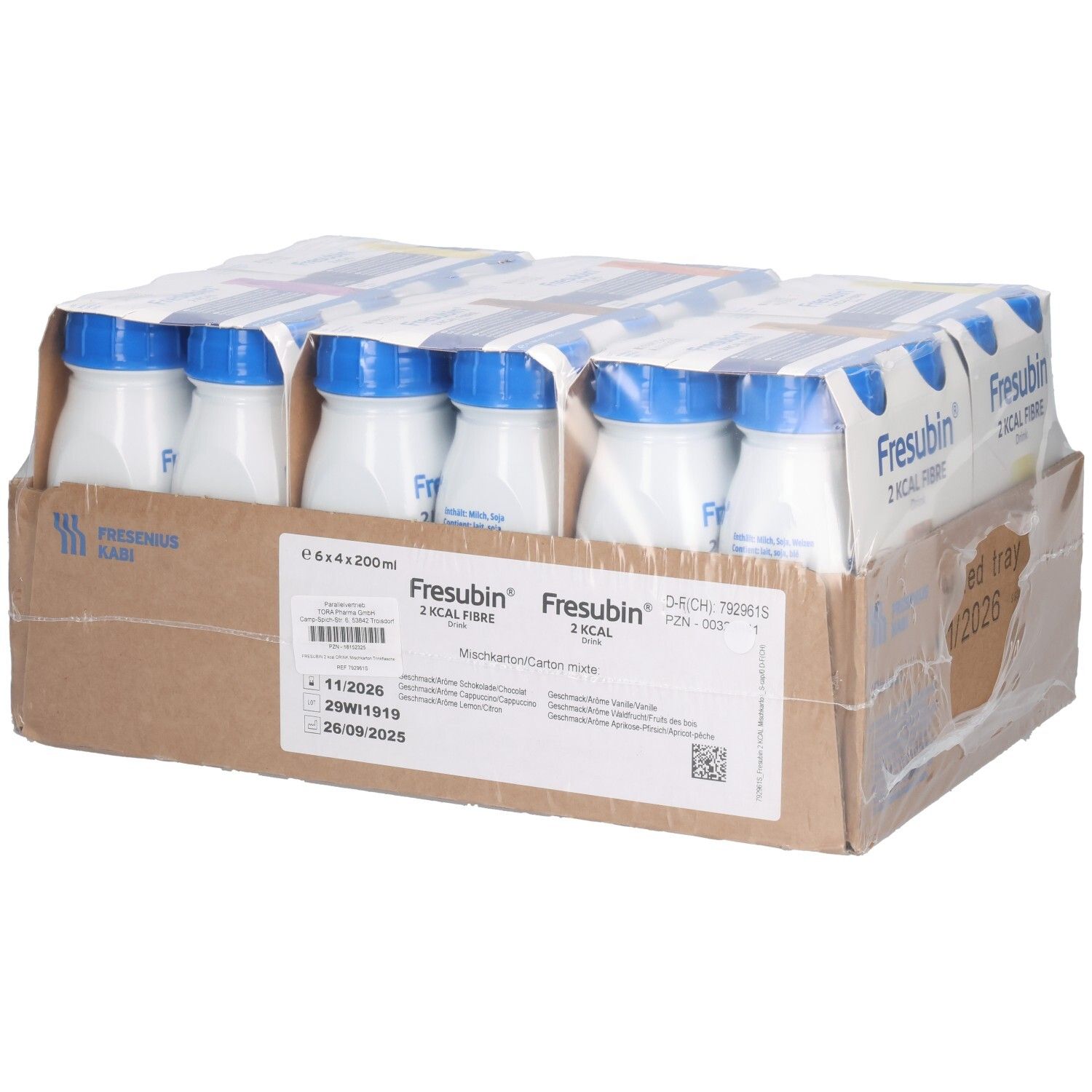 Fresubin 2 kcal Drink Mischkarton Trinkflasche 24x200 ml Lösung