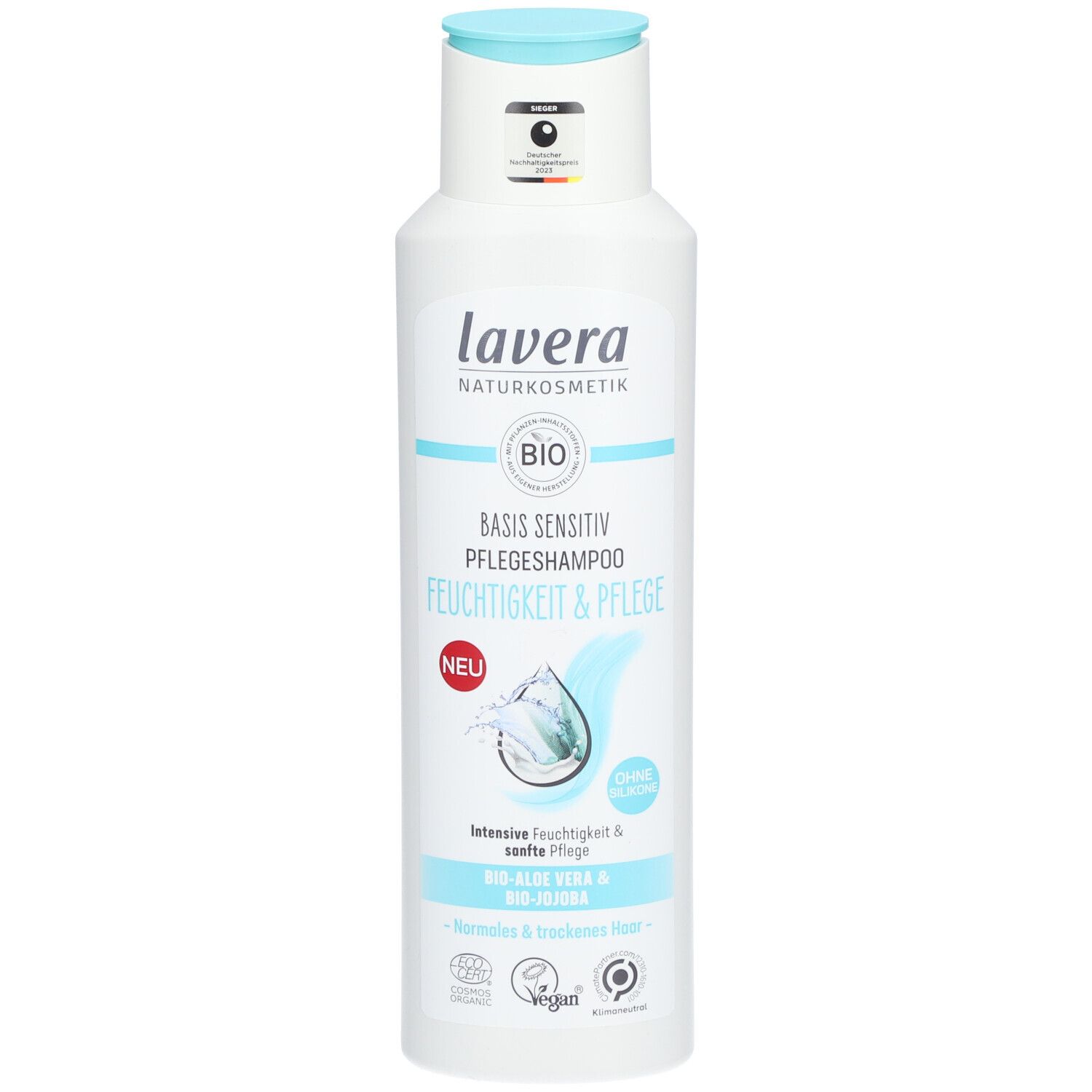 Lavera Pflegeshampoo basis sens.Feuchtigk.& Pflege 250 ml Shampoo