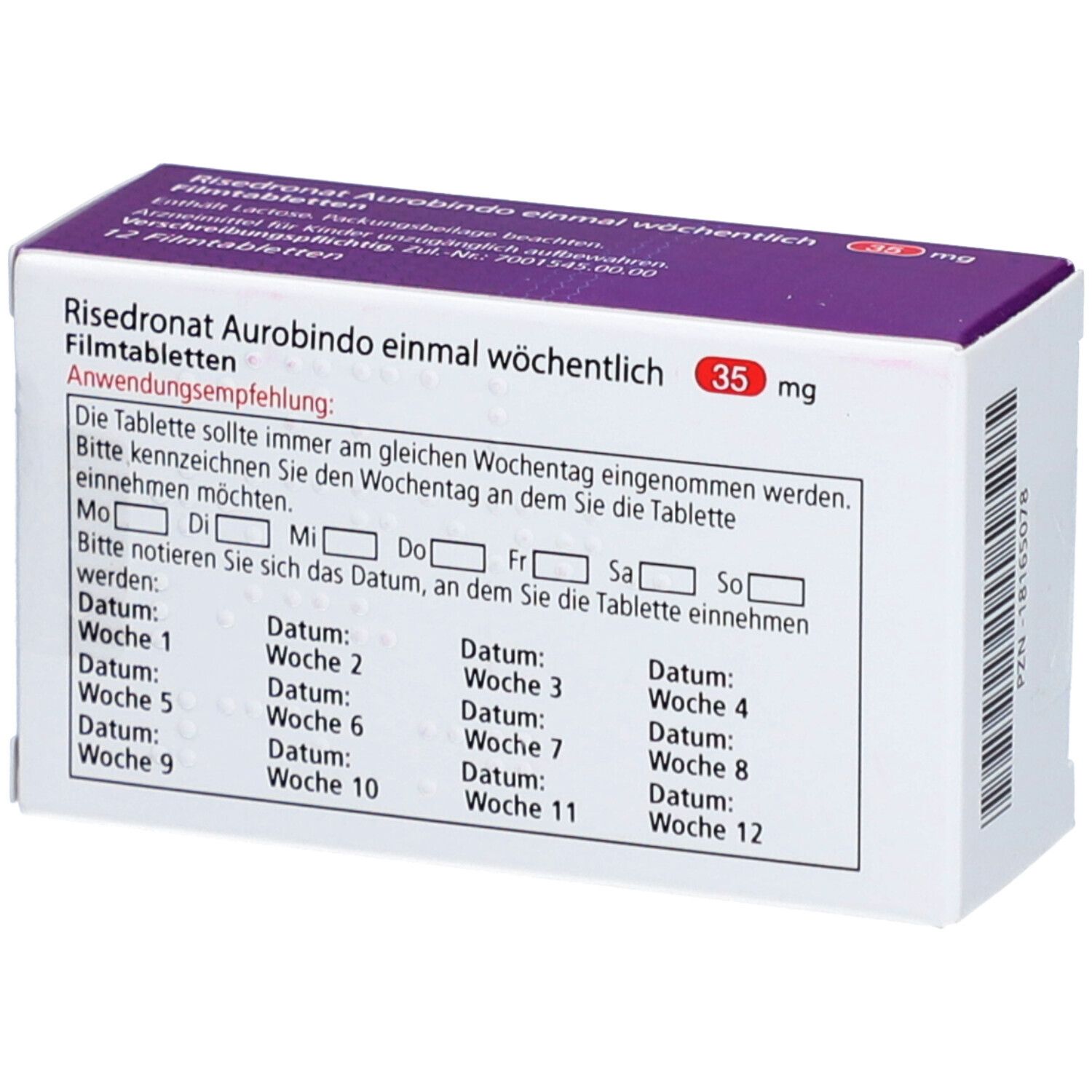 Risedronat Aurobindo 1Xwöchentlich 35 mg