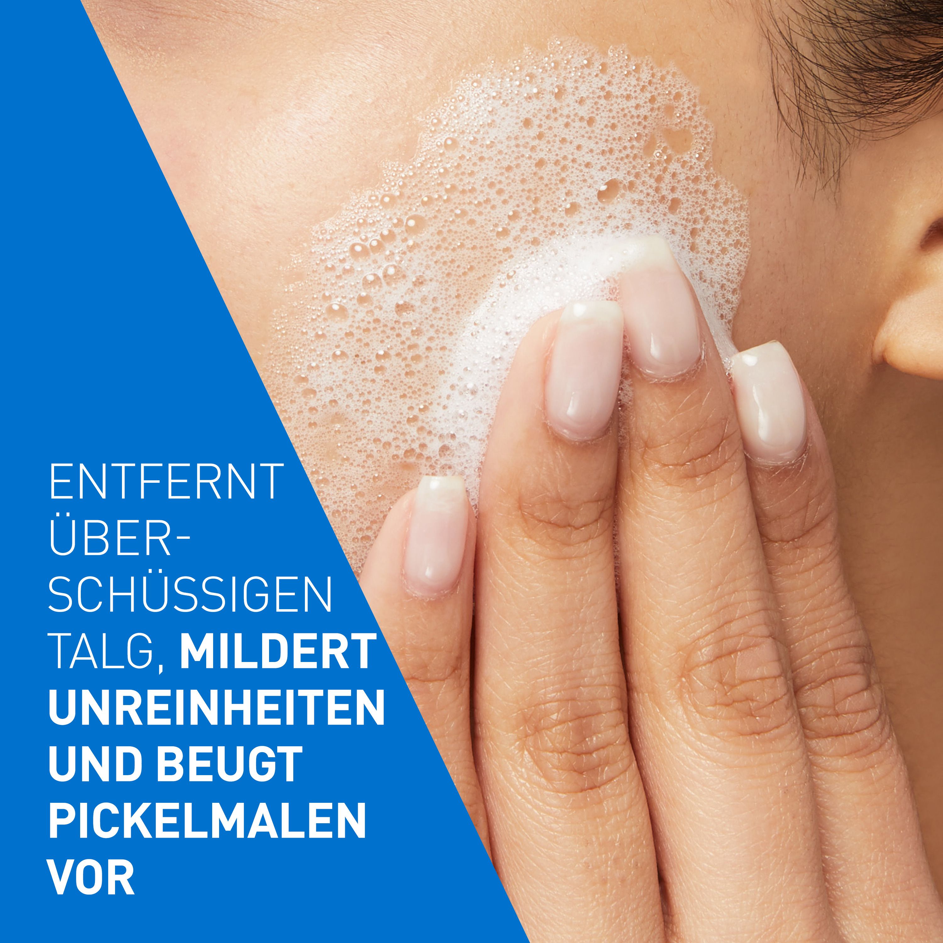 CeraVe Porentiefe Reinigung: Schäumendes Reinigungsgel mit Salicylsäure für das Gesicht bei unreiner und zu Akne neigender Haut