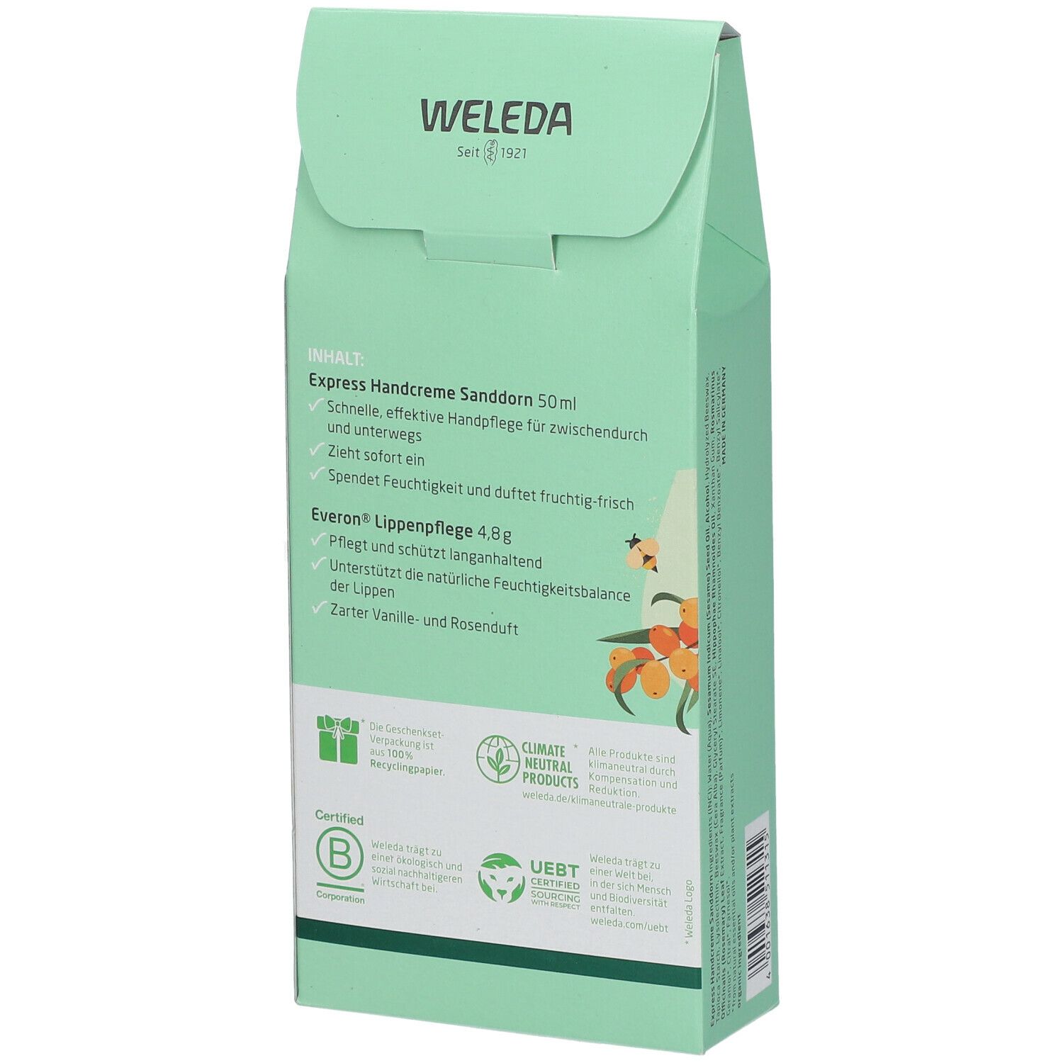 Weleda Geschenkset Sanddorn Hand & Everon