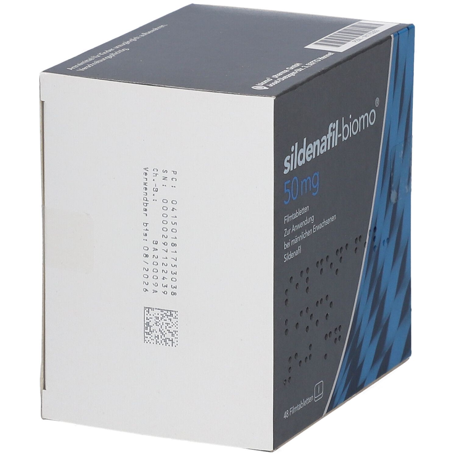 SILDENAFIL-biomo 50 mg Filmtabletten 48 St