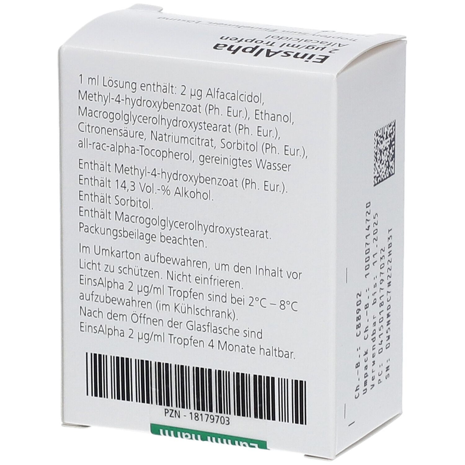 EINSALPHA 2 µg/ml Tropfen