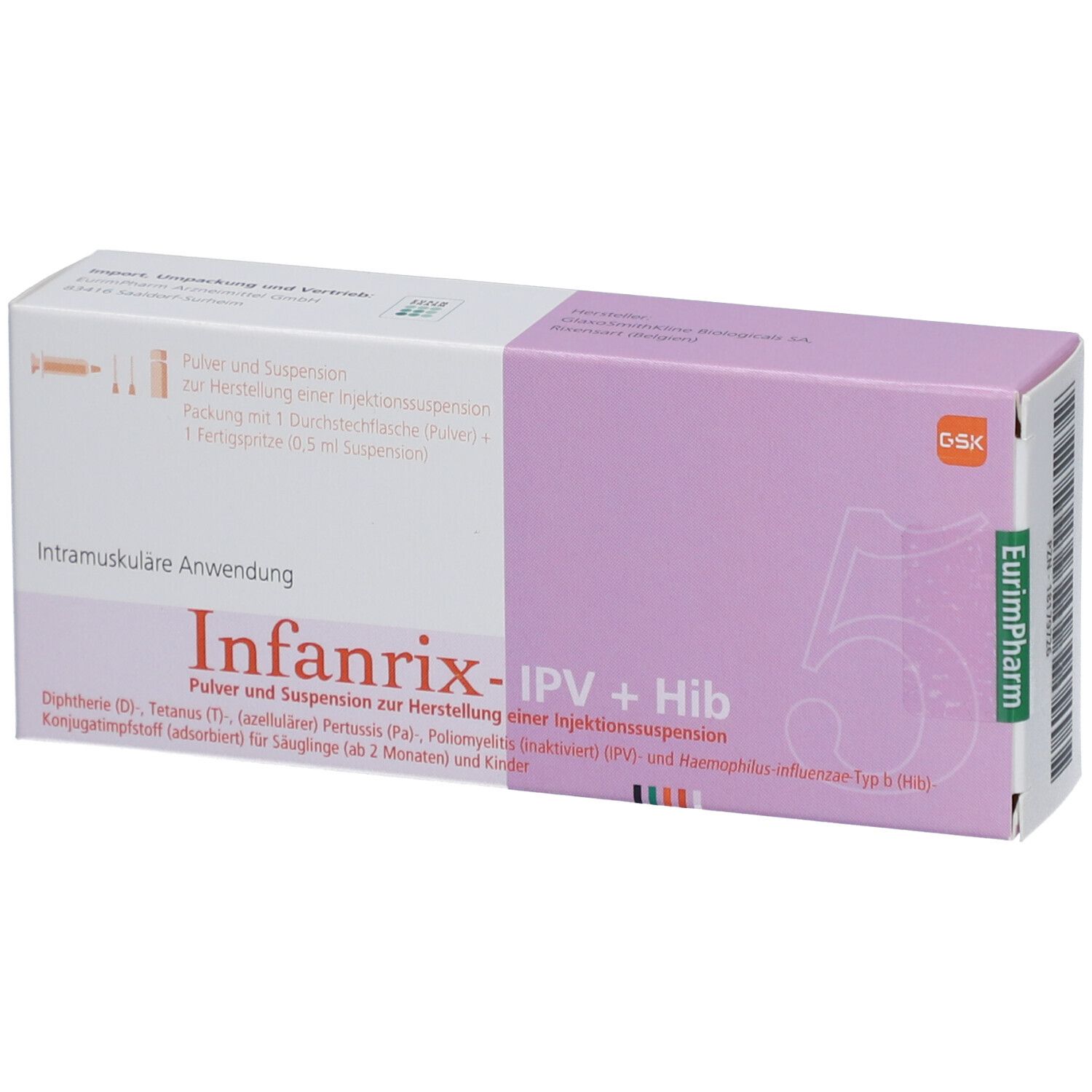 INFANRIX-IPV+Hib Plv.+Susp.z.Herst.Injektionssusp.