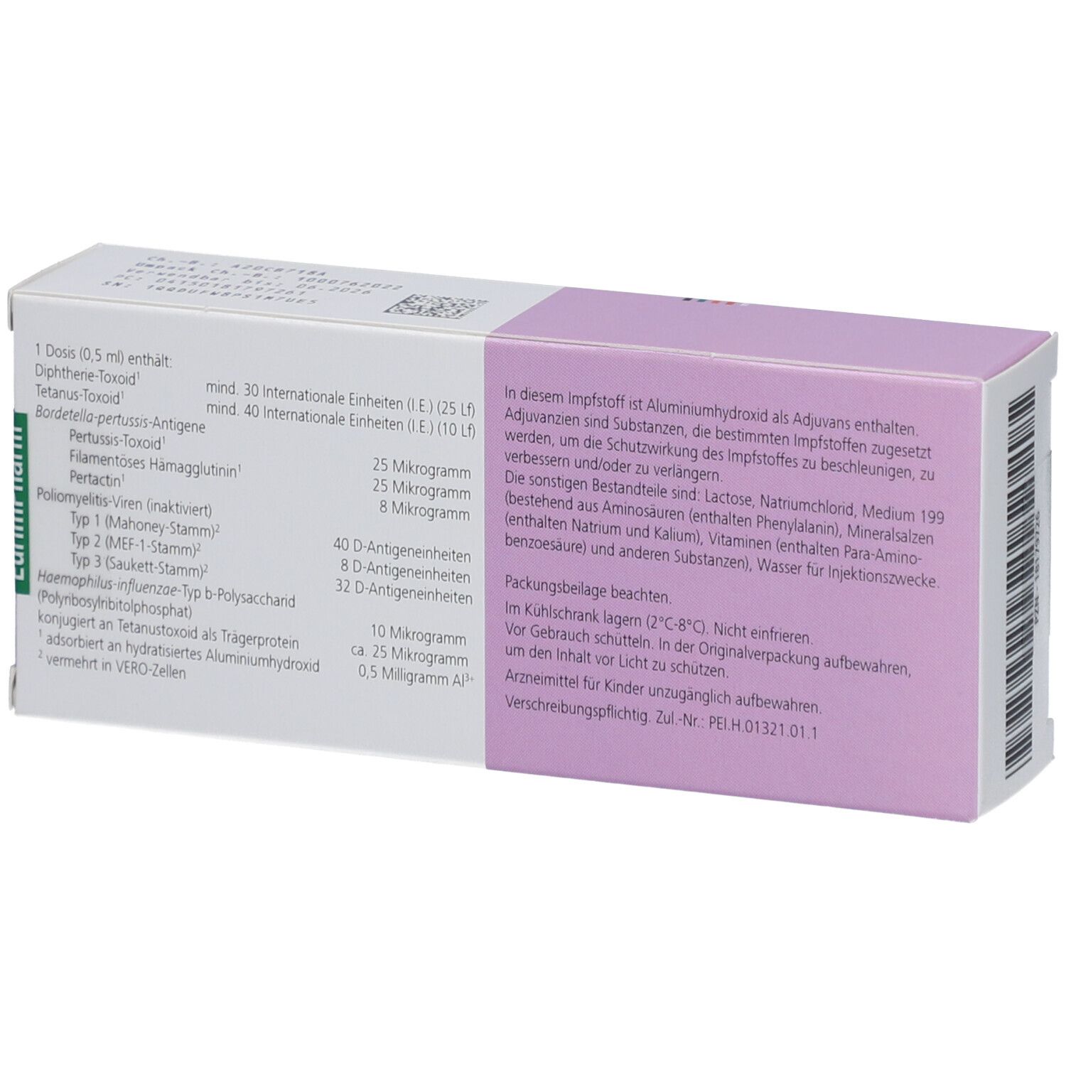 INFANRIX-IPV+Hib Plv.+Susp.z.Herst.Injektionssusp.