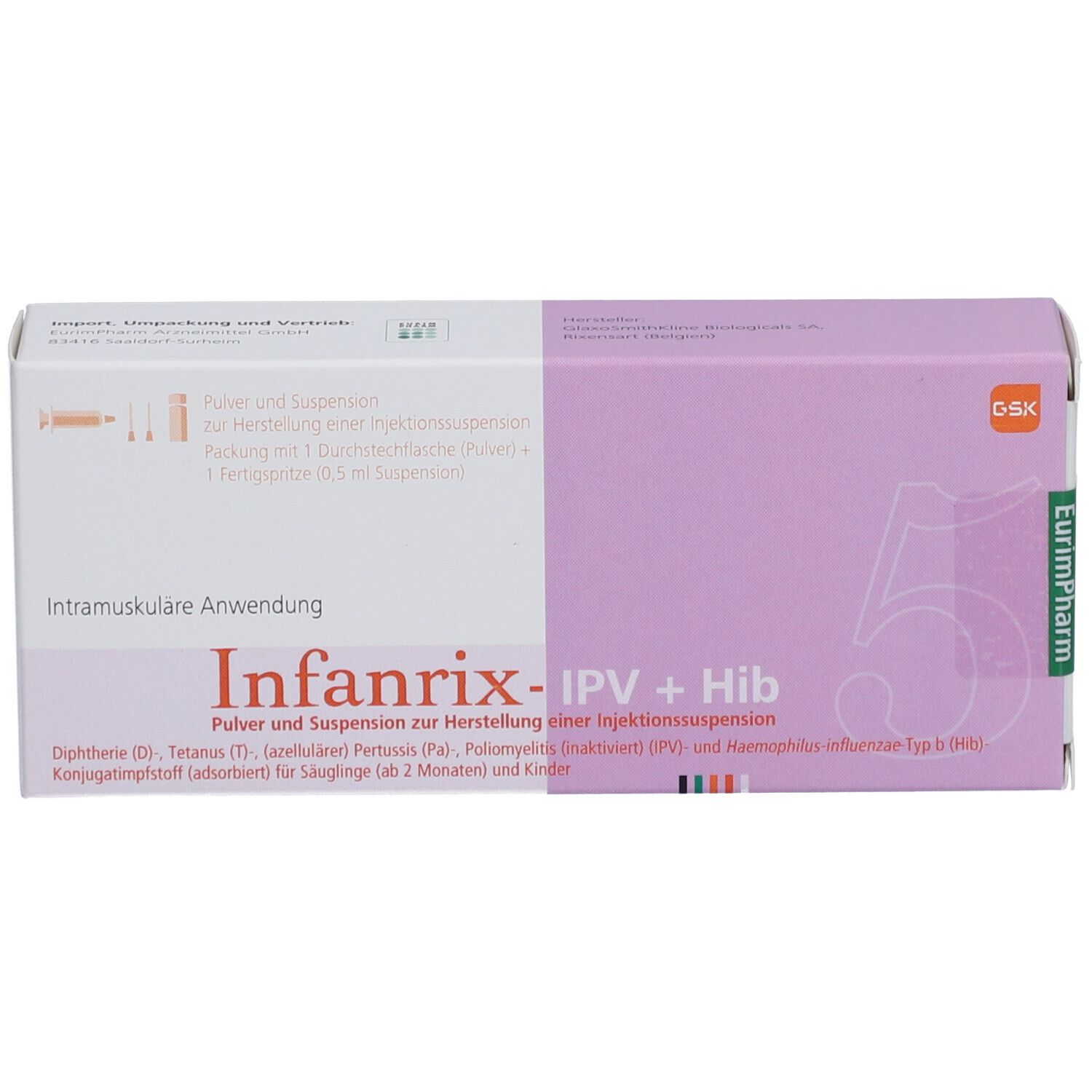 INFANRIX-IPV+Hib Plv.+Susp.z.Herst.Injektionssusp.