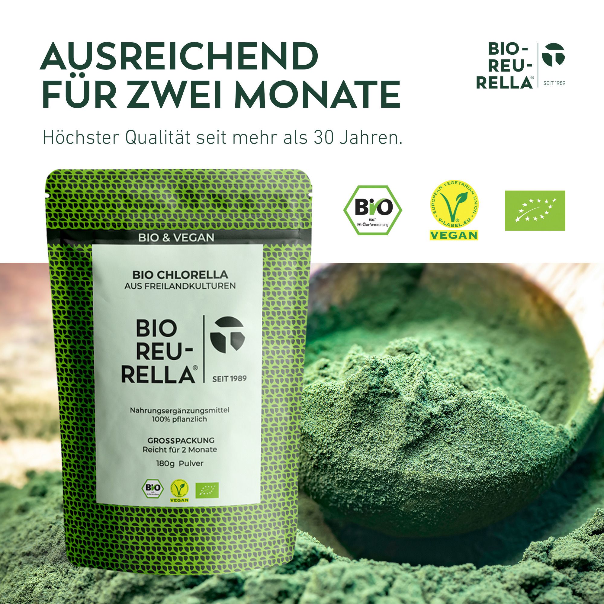 BIO Reu-Rella Süsswasseralgen Pulver 180 g