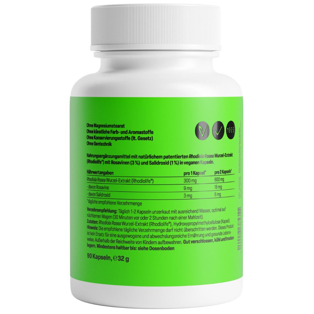 Rhodiola Rosea 300 mg Kapseln