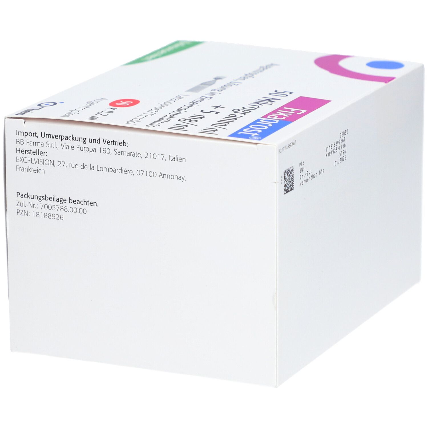 FIXAPROST 50 Mikrogramm/ml + 5 mg/ml Augentr.EDP