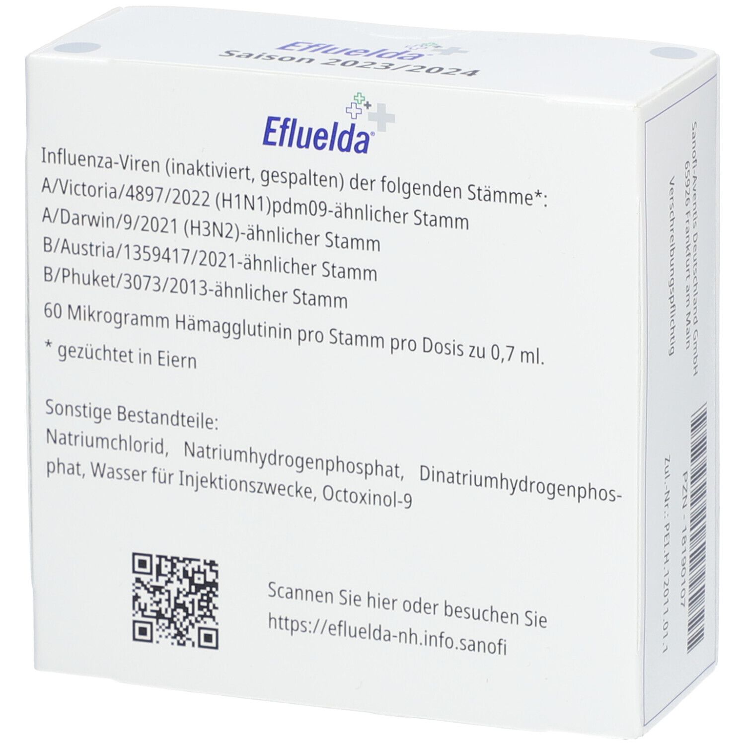 EFLUELDA 2023/2024 Inj.Susp.i.e.Fertigspr.o.Kan 10 St mit dem ERezept