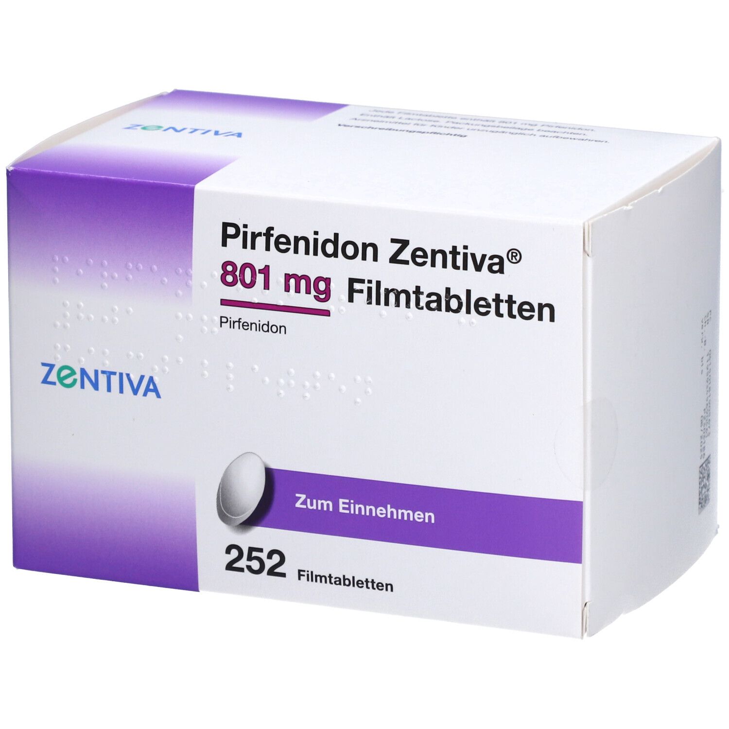 PIRFENIDON Zentiva 801 mg Filmtabletten