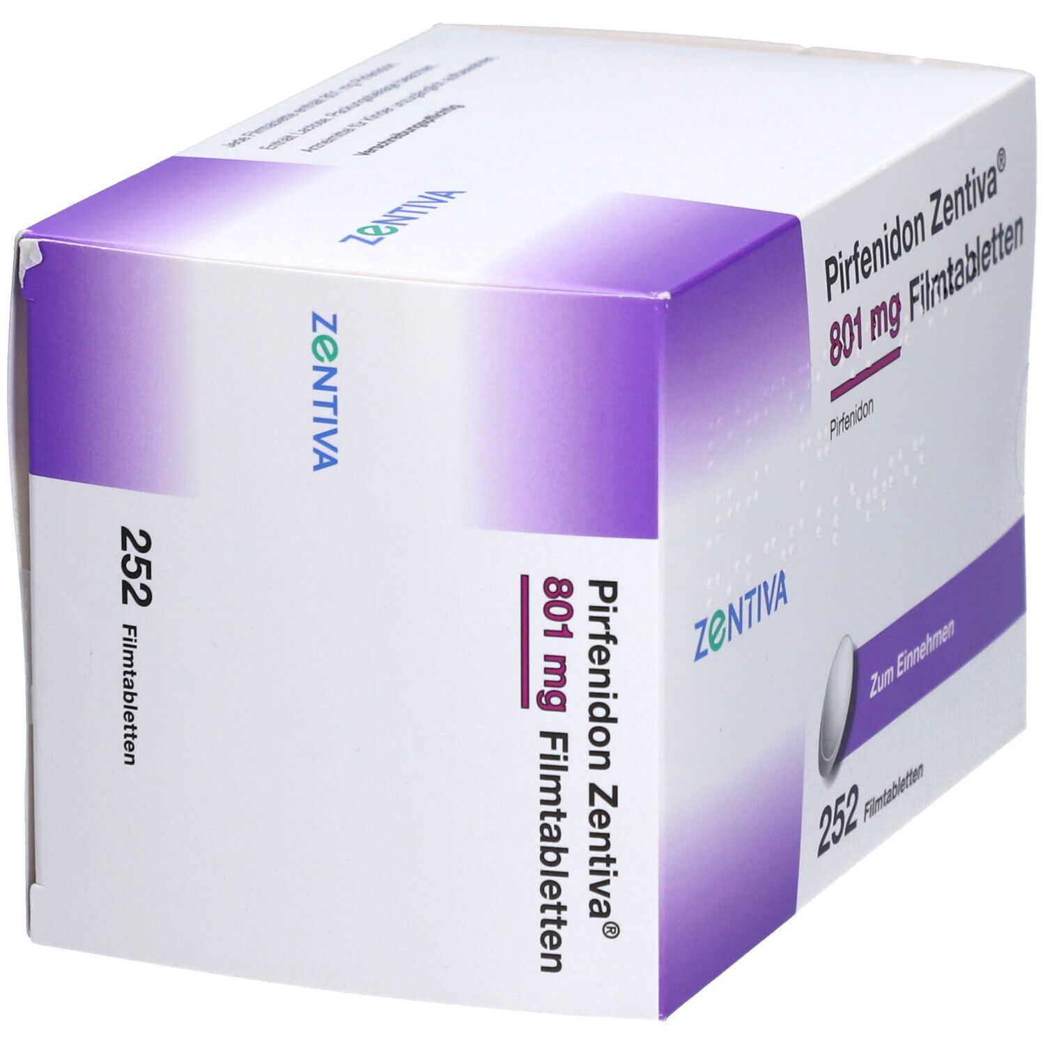 Pirfenidon Zentiva 801 mg Filmtabletten 84 St