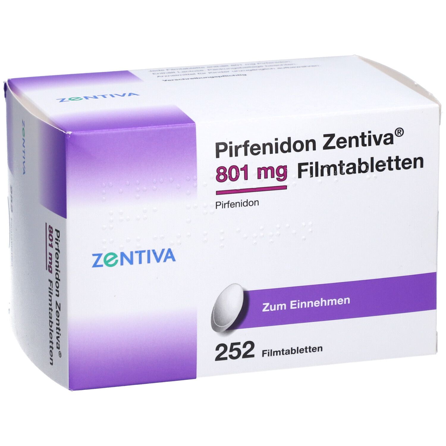 PIRFENIDON Zentiva 801 mg Filmtabletten