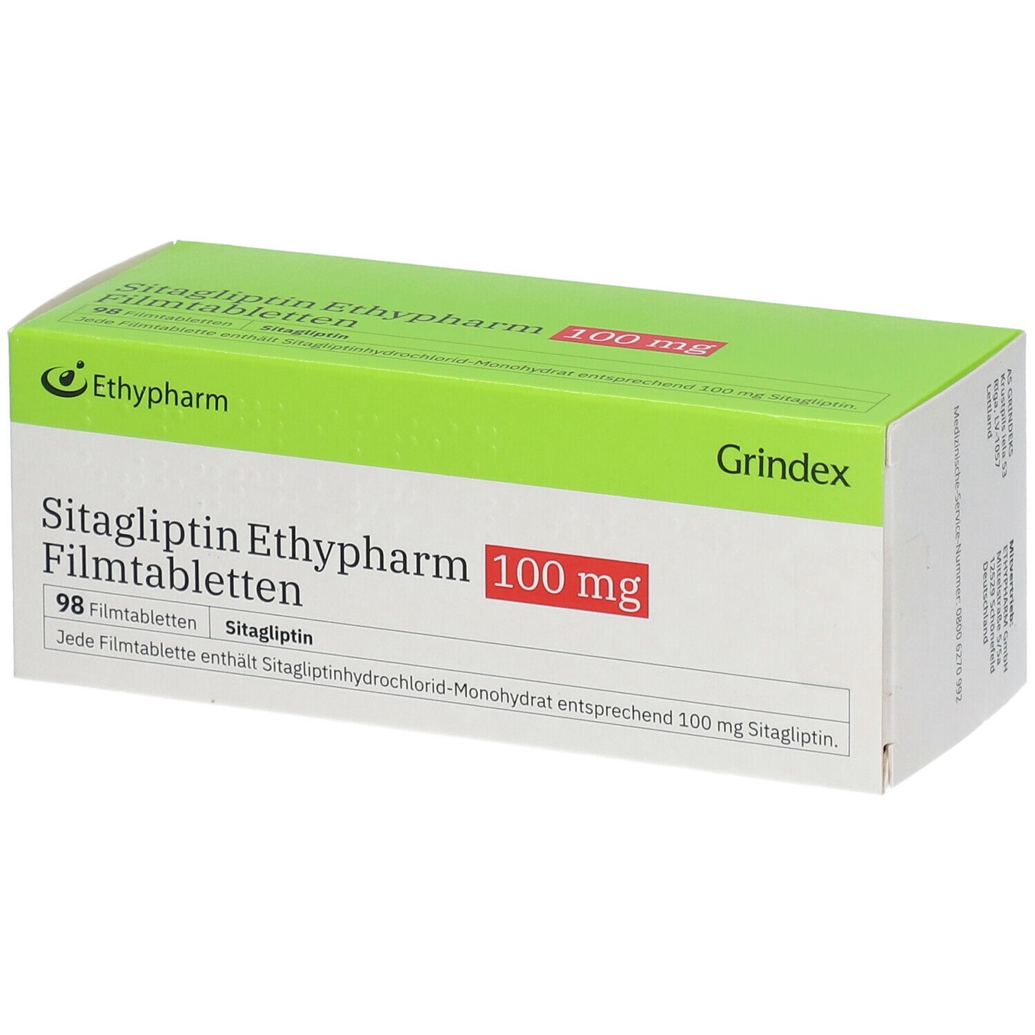 SITAGLIPTIN Ethypharm 100 mg Filmtabletten