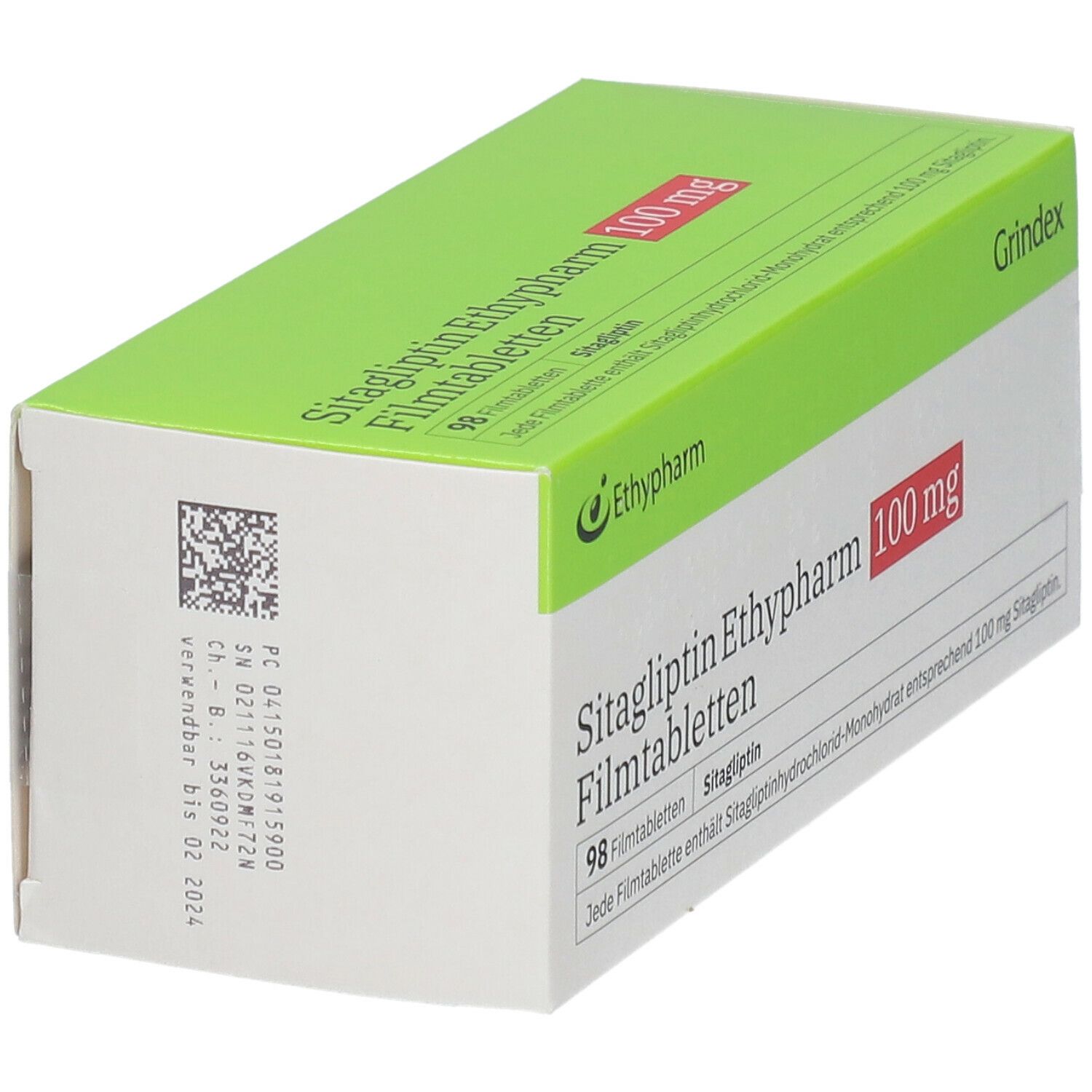 SITAGLIPTIN Ethypharm 100 mg Filmtabletten