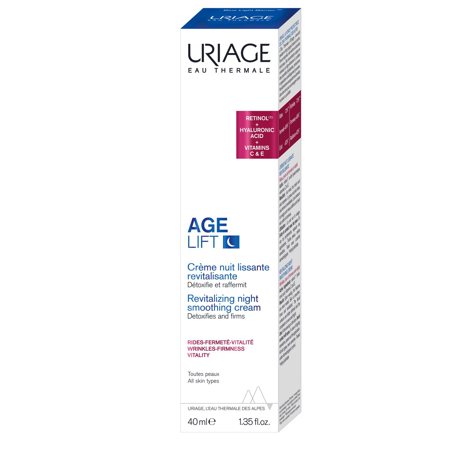 Uriage Age Lift revitalisierende glättende Nachtcreme