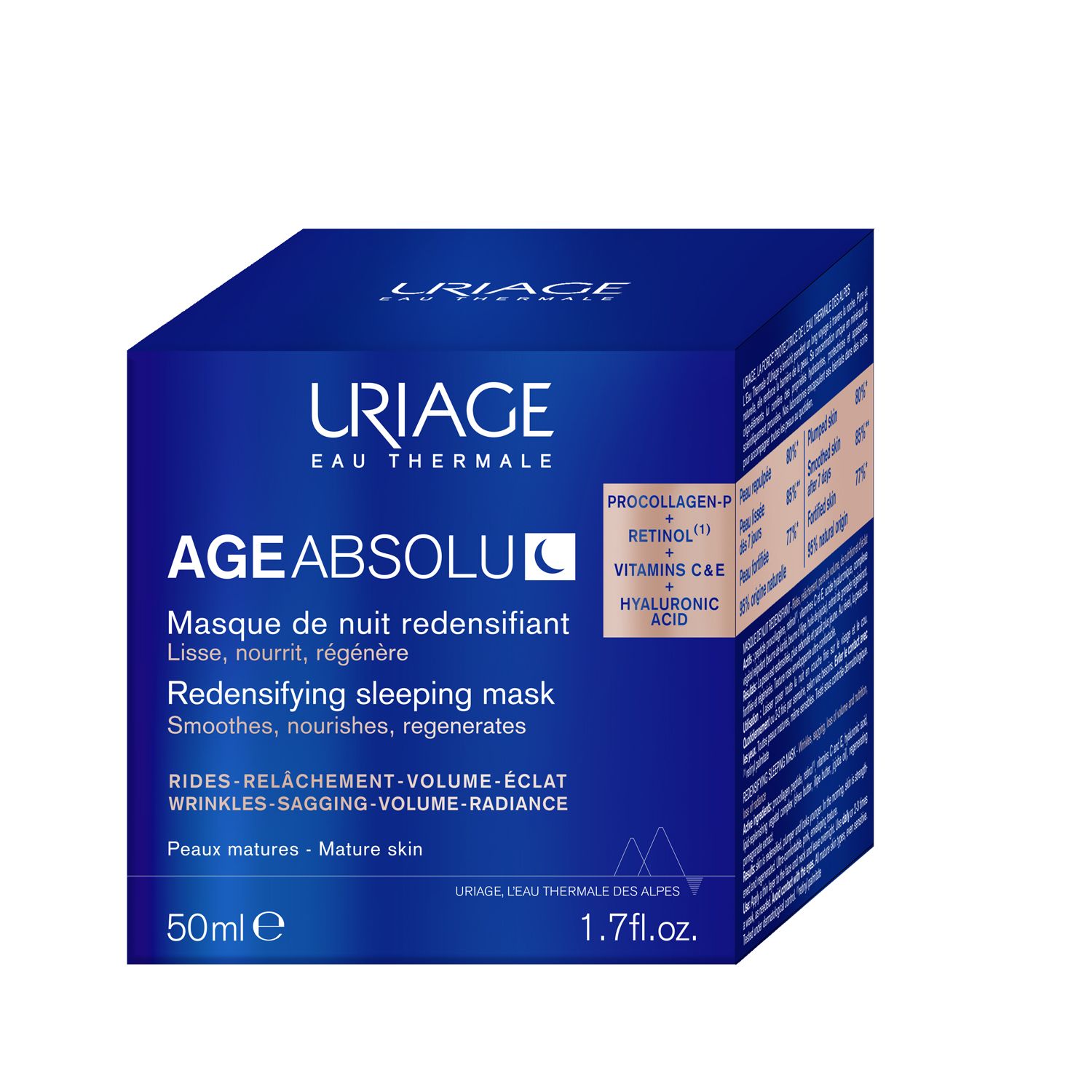 Uriage Age Absolu straffende Nachtmaske 50 ml Nachtcreme