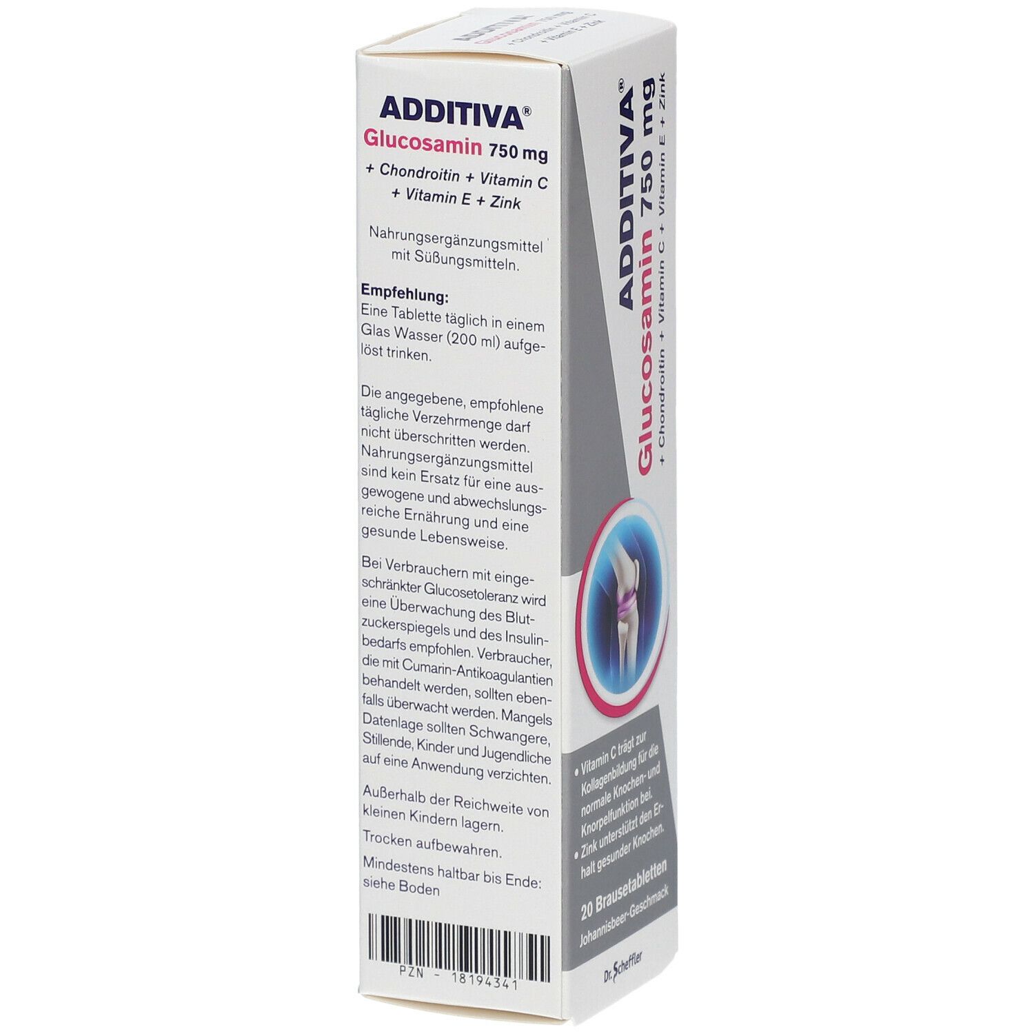 Additiva Glucosamin 750 mg Brausetabletten