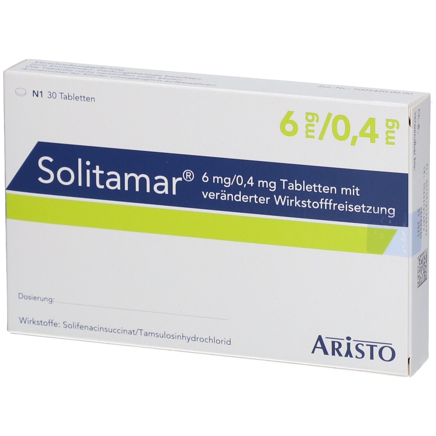 SOLITAMAR 6 mg/0,4 mg Tab.m.veränd.Wirkst.-Frs.