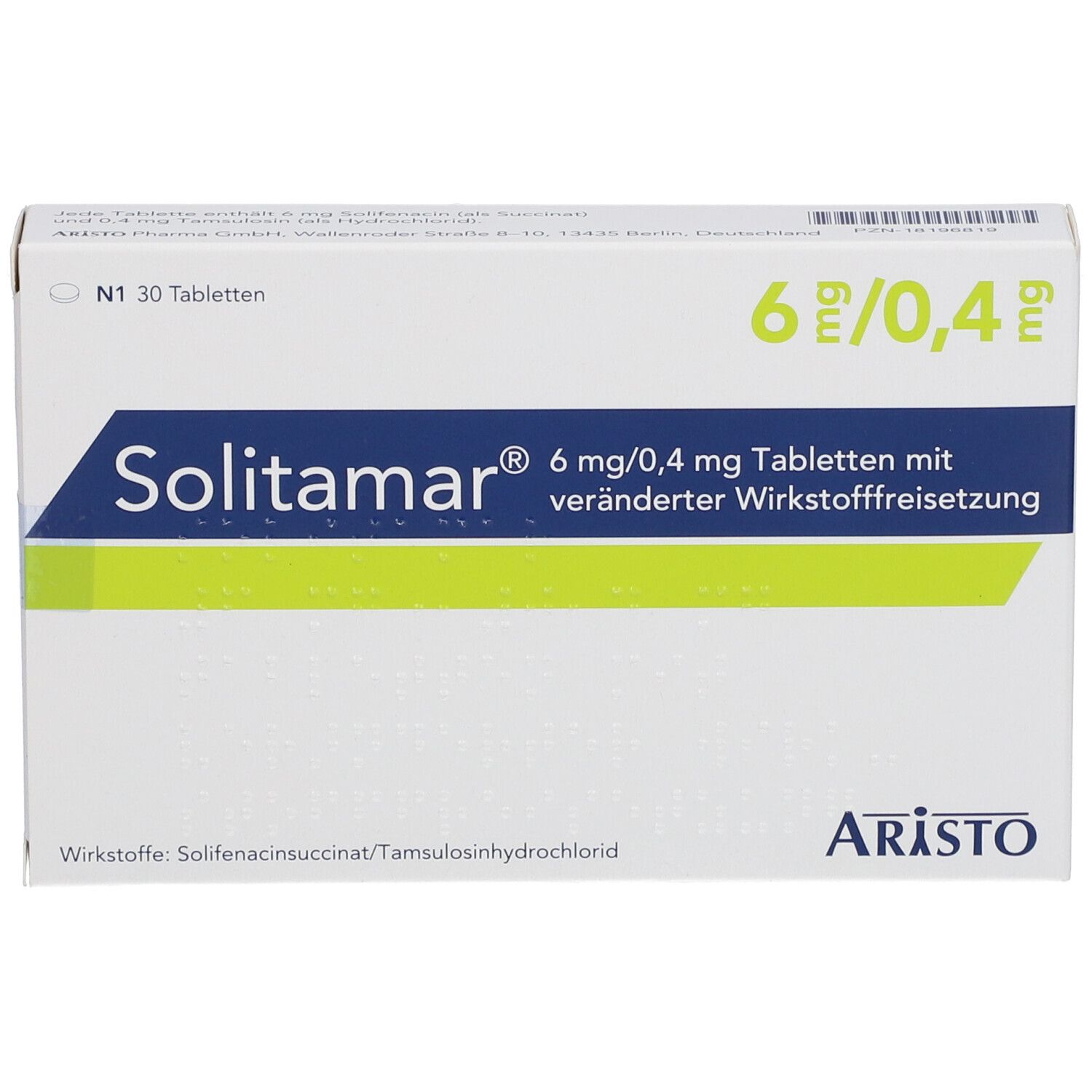 SOLITAMAR 6 mg/0,4 mg Tab.m.veränd.Wirkst.-Frs.