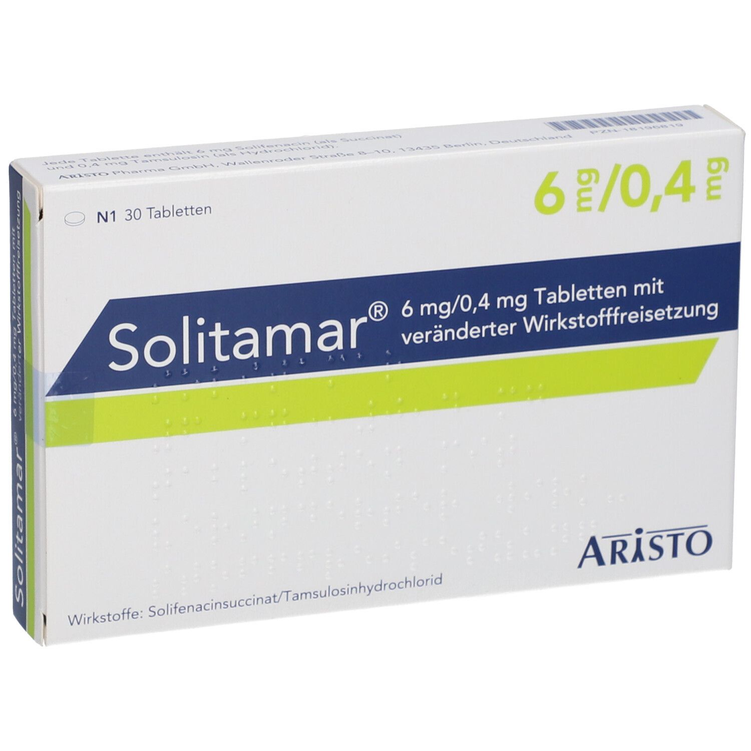 SOLITAMAR 6 mg/0,4 mg Tab.m.veränd.Wirkst.-Frs.