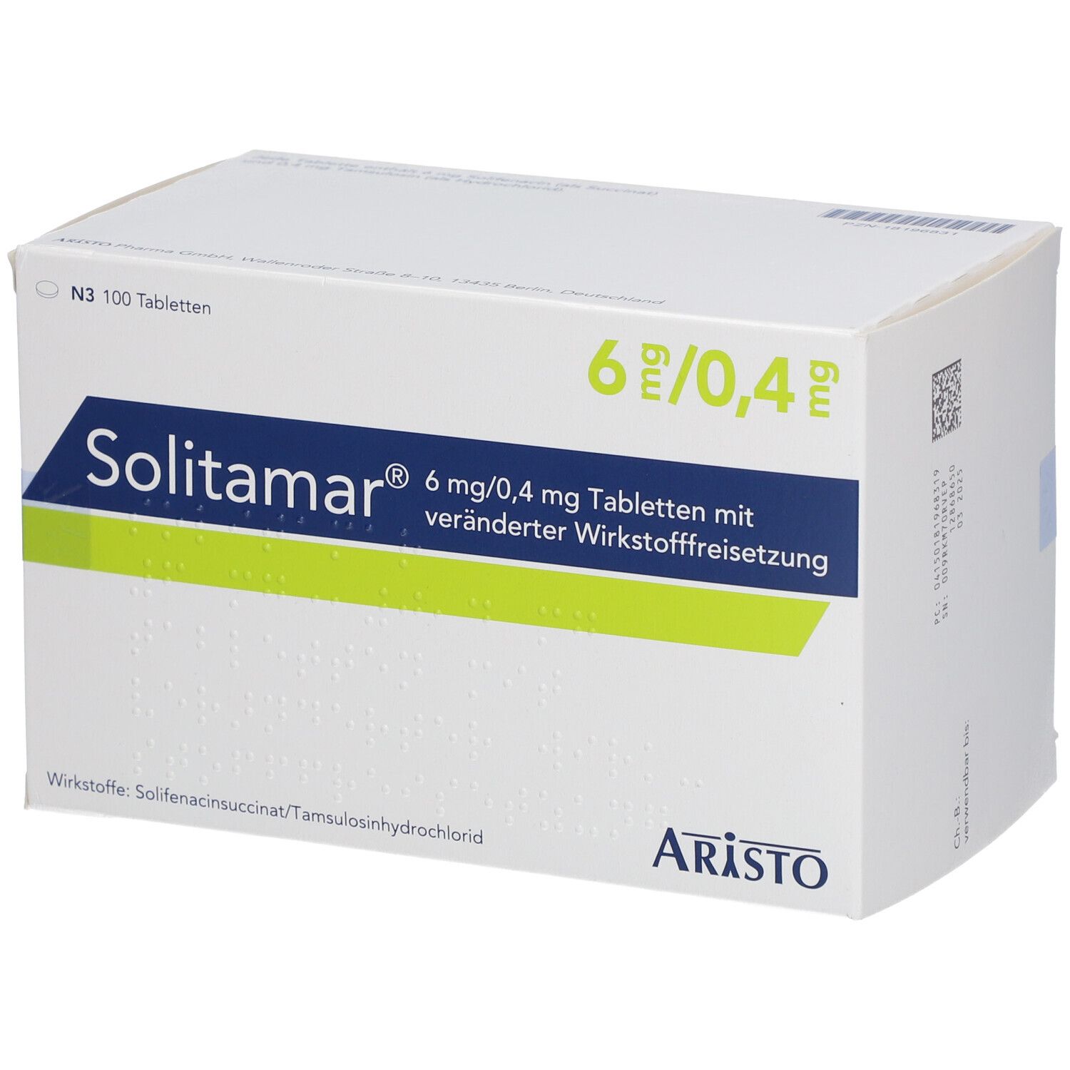 SOLITAMAR 6 mg/0,4 mg Tab.m.veränd.Wirkst.-Frs.