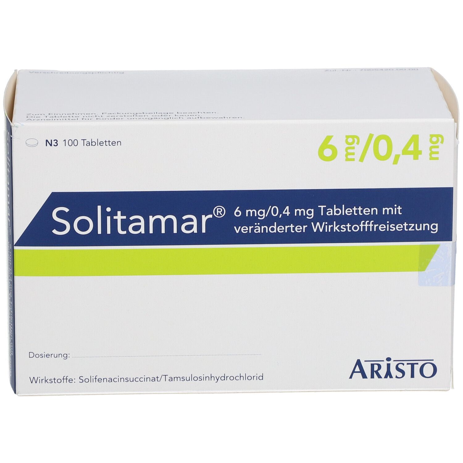 SOLITAMAR 6 mg/0,4 mg Tab.m.veränd.Wirkst.-Frs.