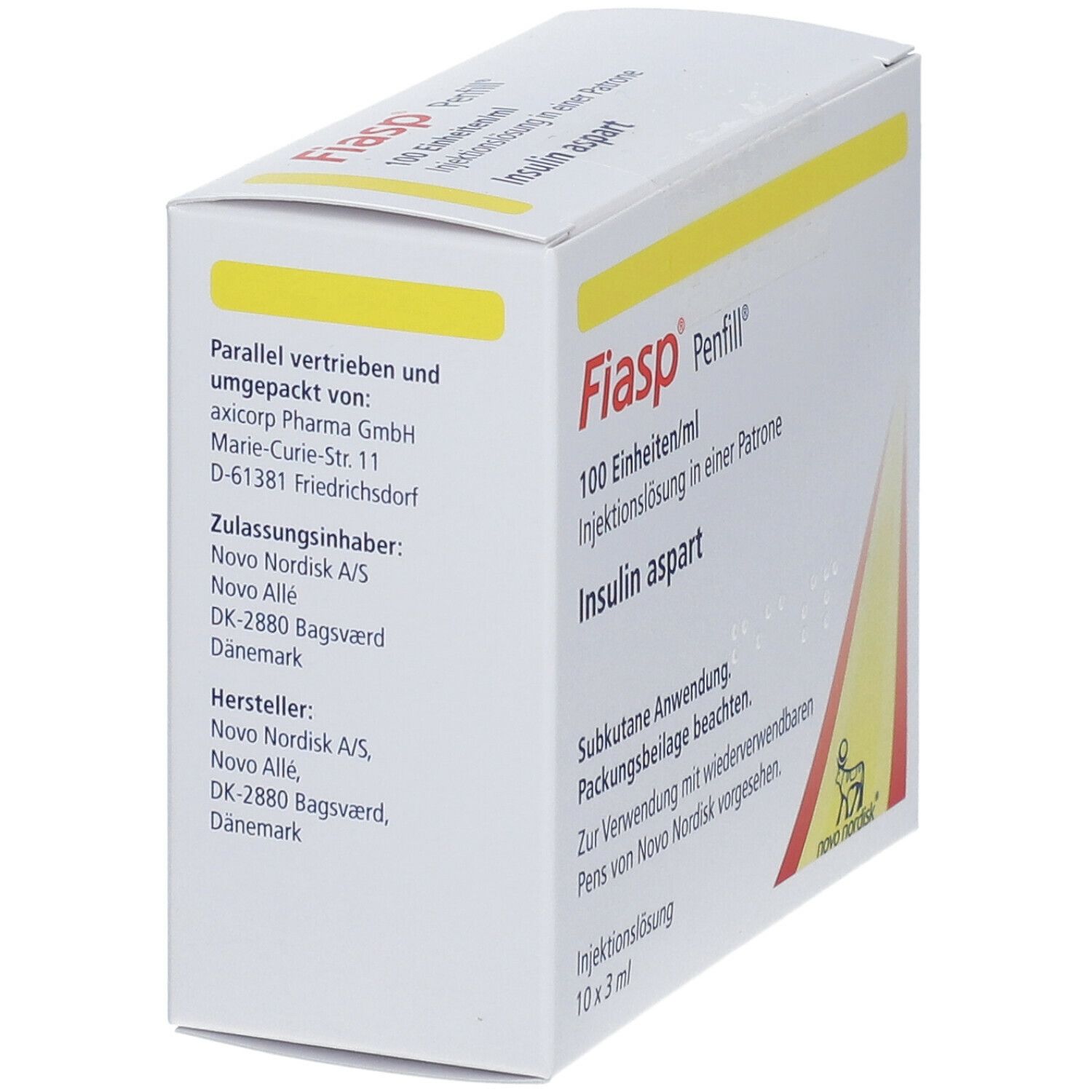 Fiasp 100 E/ml Penfill Inj.-Lsg.in Patrone 10x3 ml Zylinderampullen