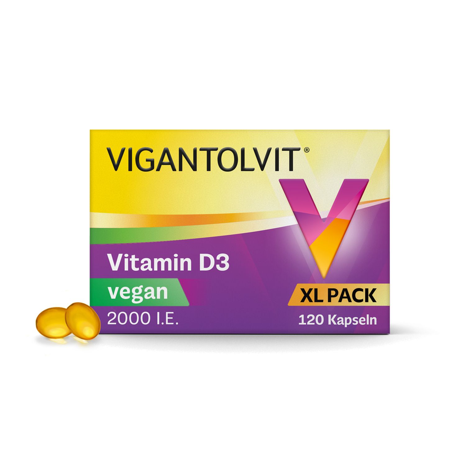 Vitamin D3 2000 I.E. VIGANTOLVIT Weichkapseln vegan, hochdosiert - Jetzt 10% Rabatt mit dem Code vigantolvit10 sparen*