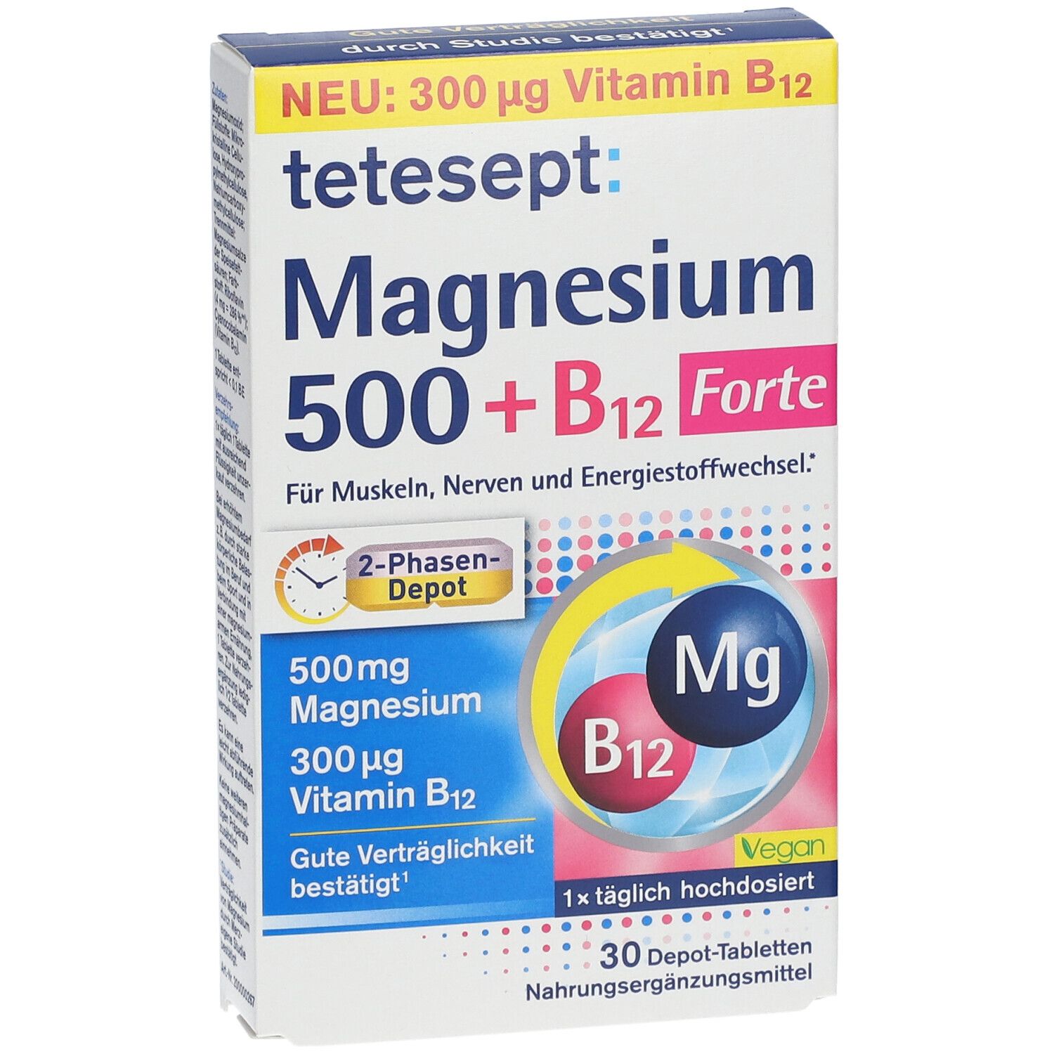 tetesept® Magnesium 500 + B12 Forte