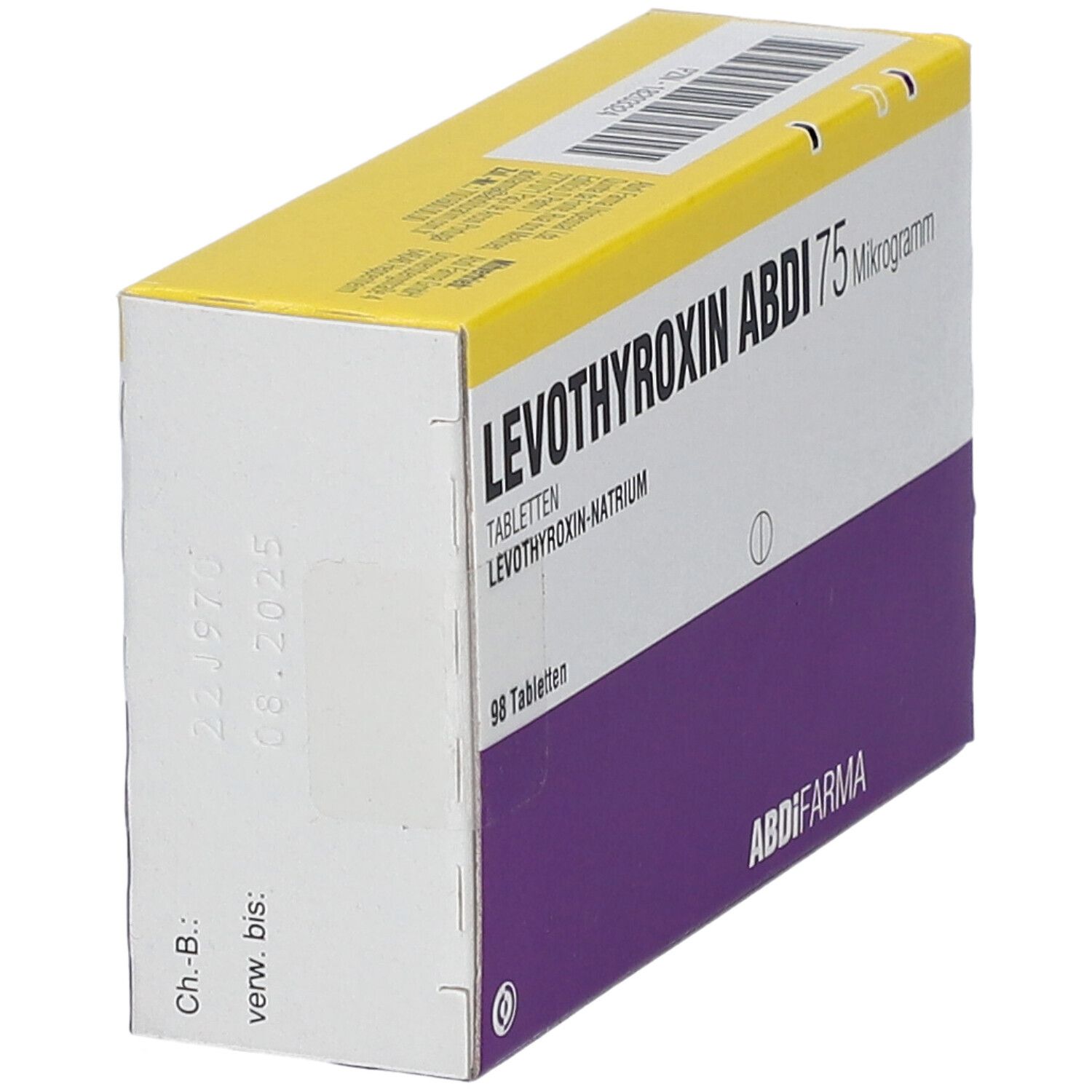 Levothyroxin Abdi 75 Mikrogramm Tabletten 50 St