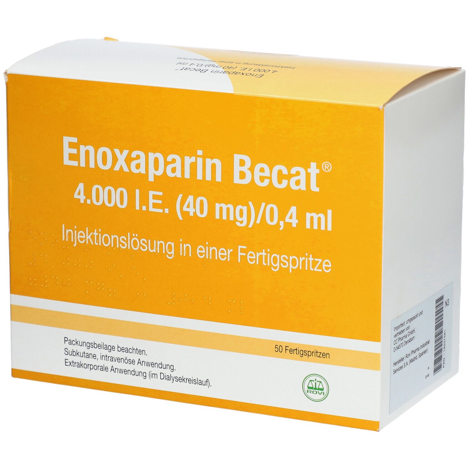 ENOXAPARIN Becat 4.000 I.E. 40mg/0,4ml Inj.-Lsg.FS