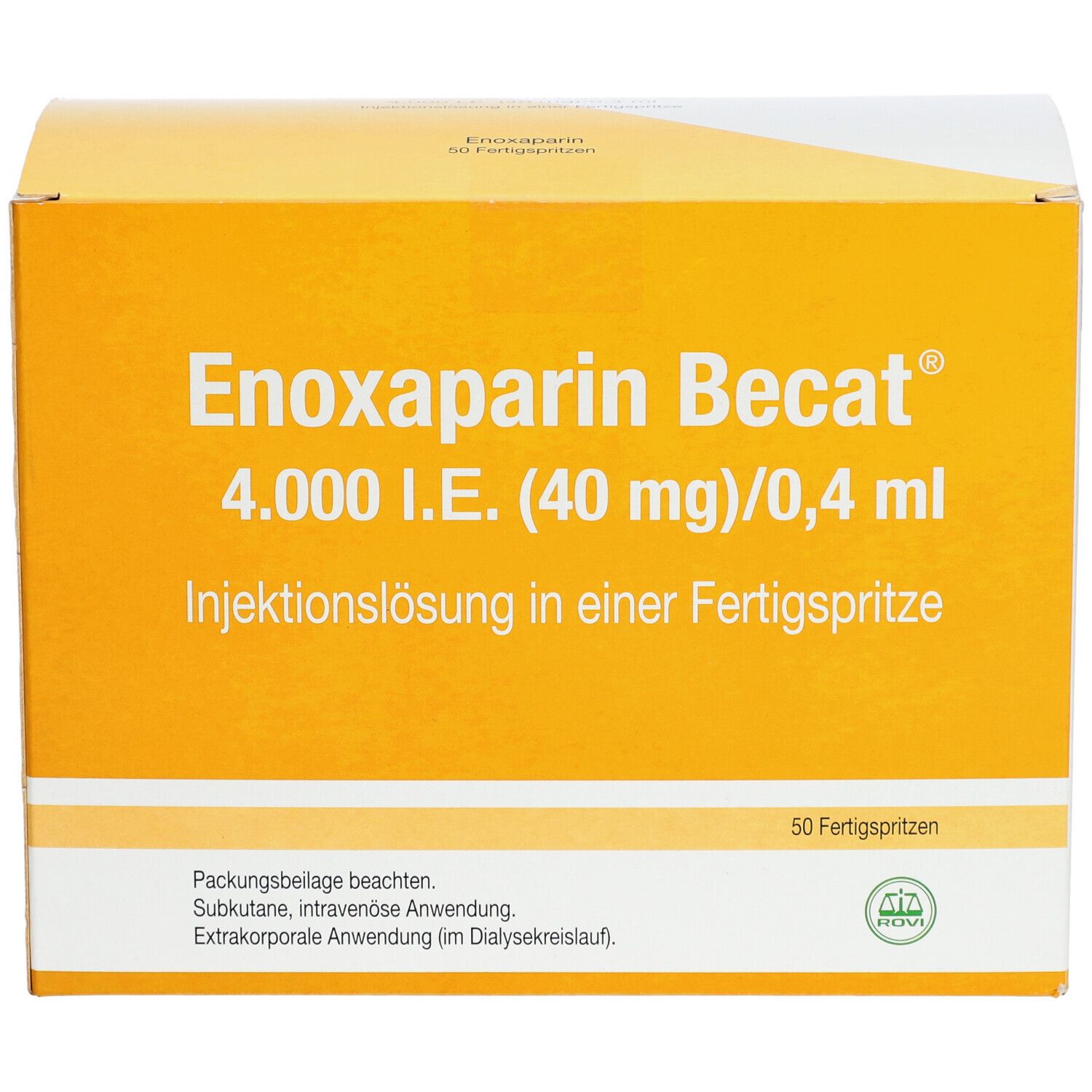 ENOXAPARIN Becat 4.000 I.E. 40mg/0,4ml Inj.-Lsg.FS