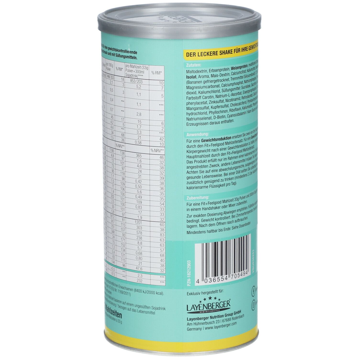 LAYENBERGER® FIT + FEELGOOD SLIM SHAKE Banane