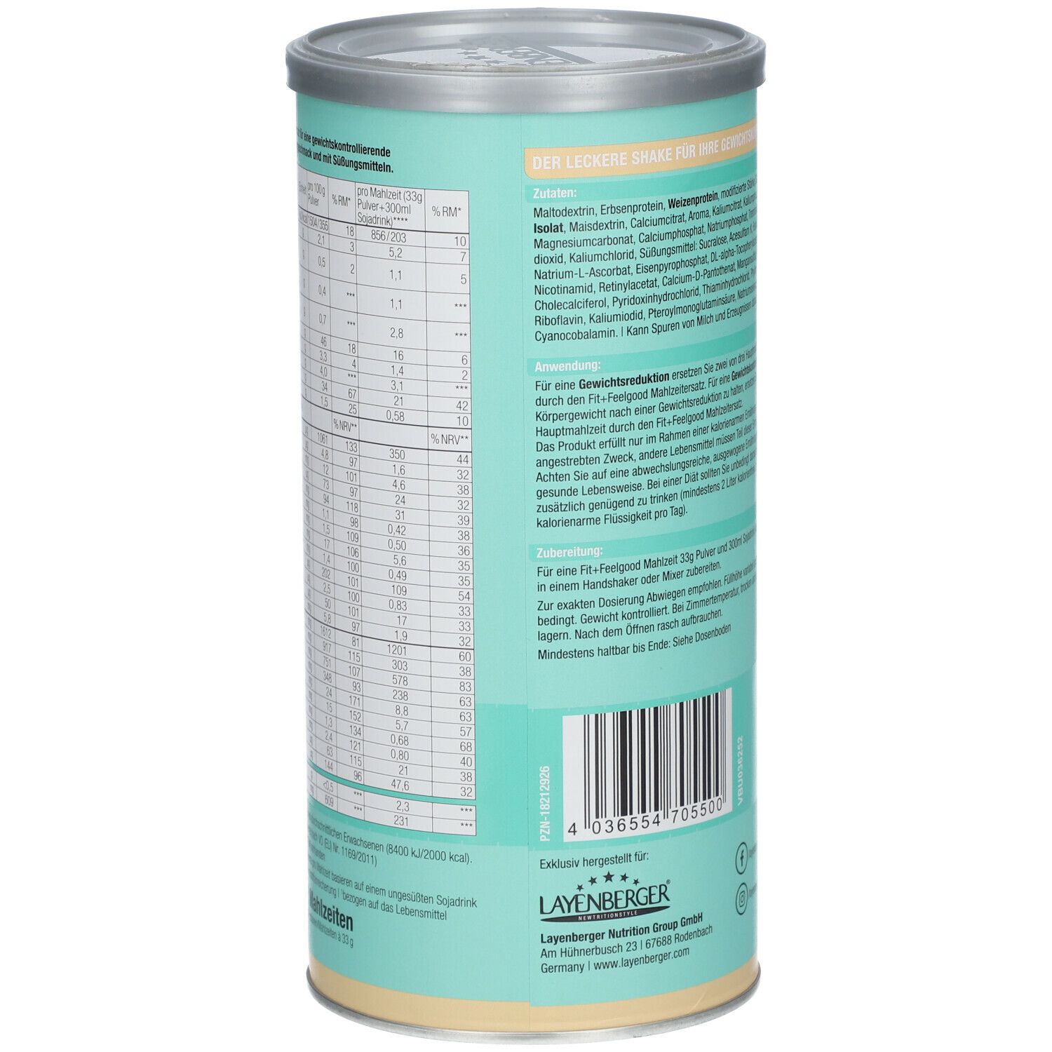 LAYENBERGER® FIT + FEELGOOD SLIM SHAKE Marzipan