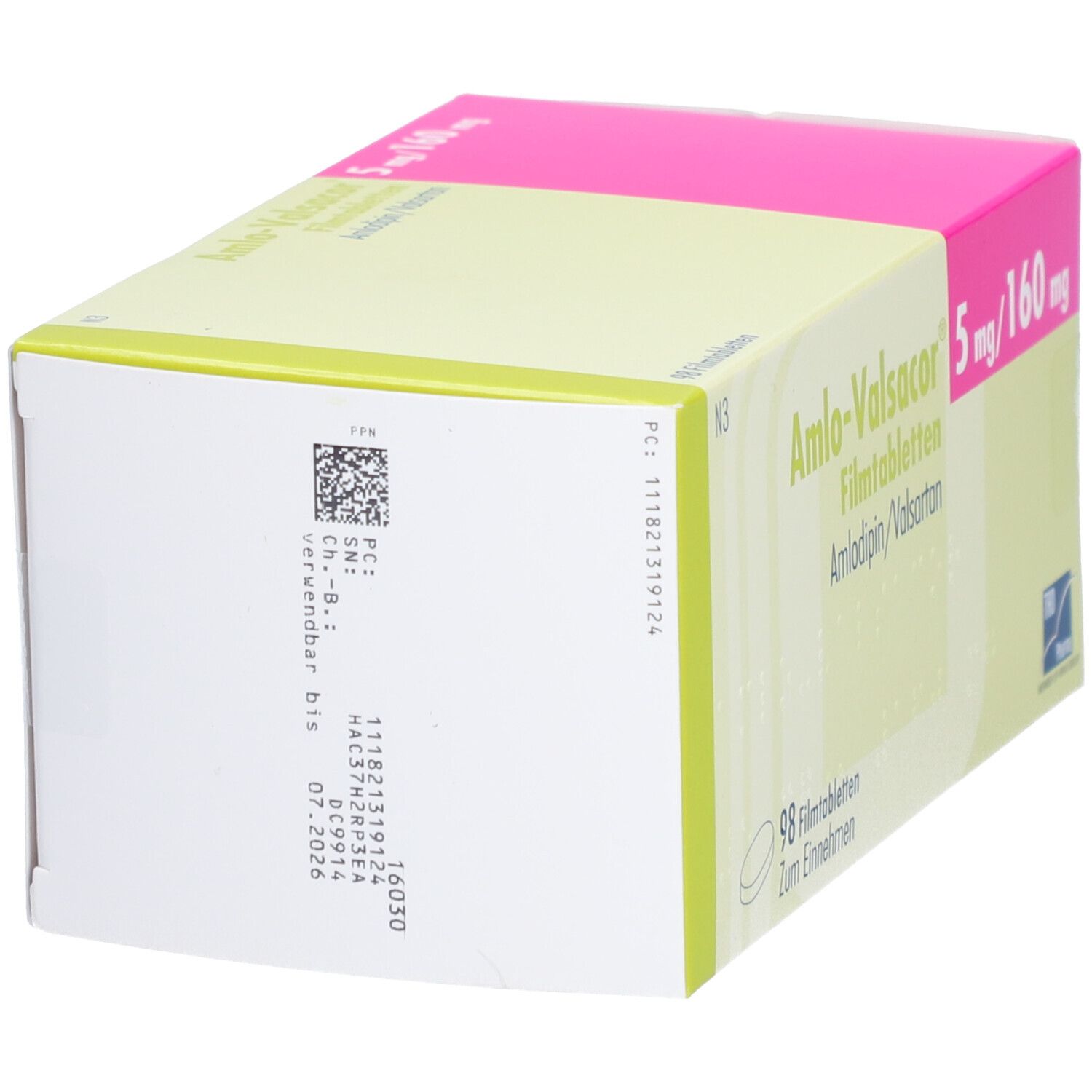 Amlo-Valsacor 5 mg/160 mg Filmtabletten 98 St