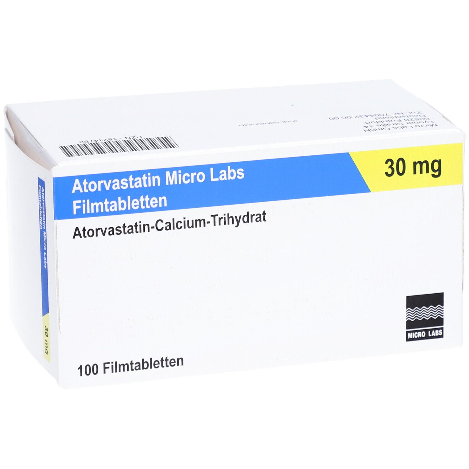 ATORVASTATIN Micro Labs 30 mg Filmtabletten