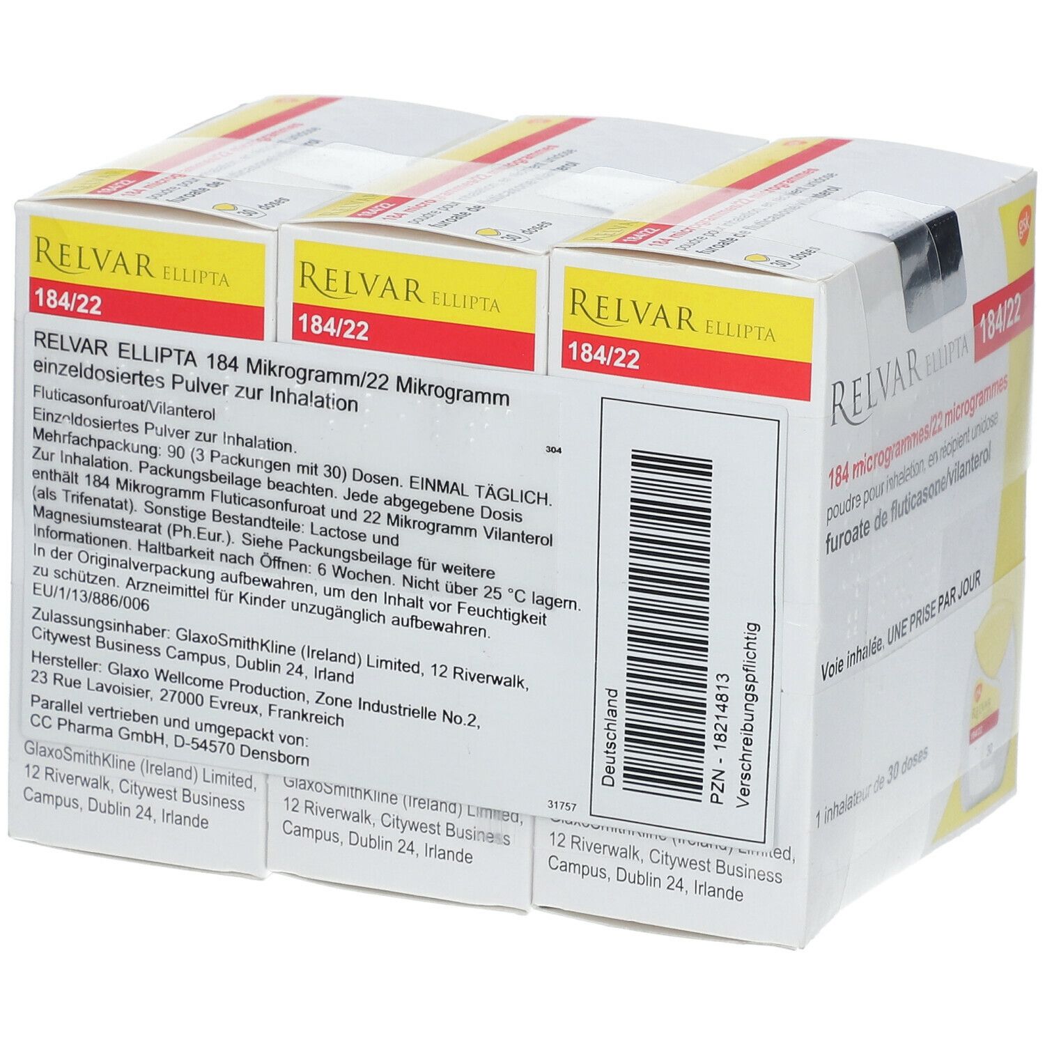 RELVAR Ellipta 184 Mikrogramm/22 Mikrogramm Inh.P.