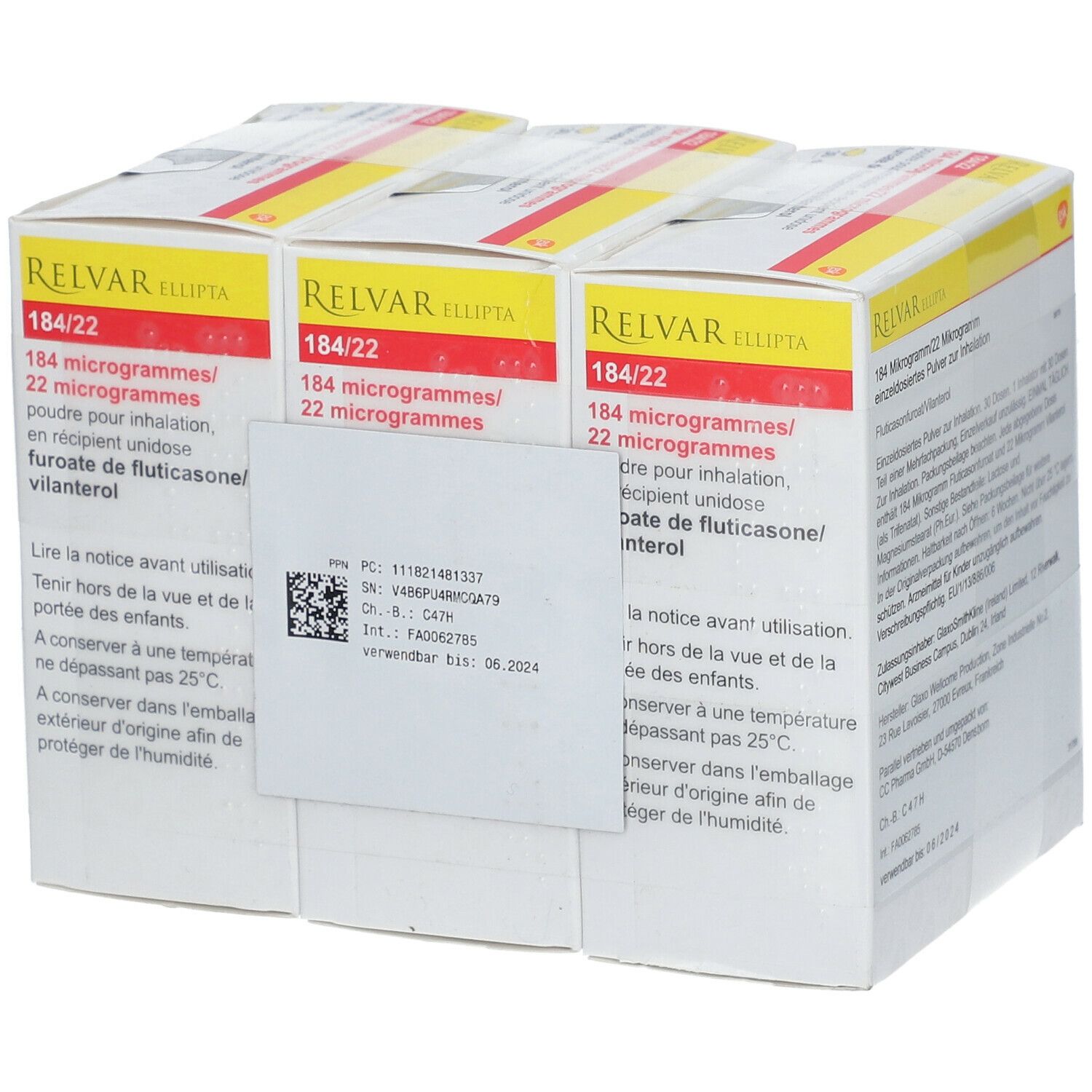 RELVAR Ellipta 184 Mikrogramm/22 Mikrogramm Inh.P.