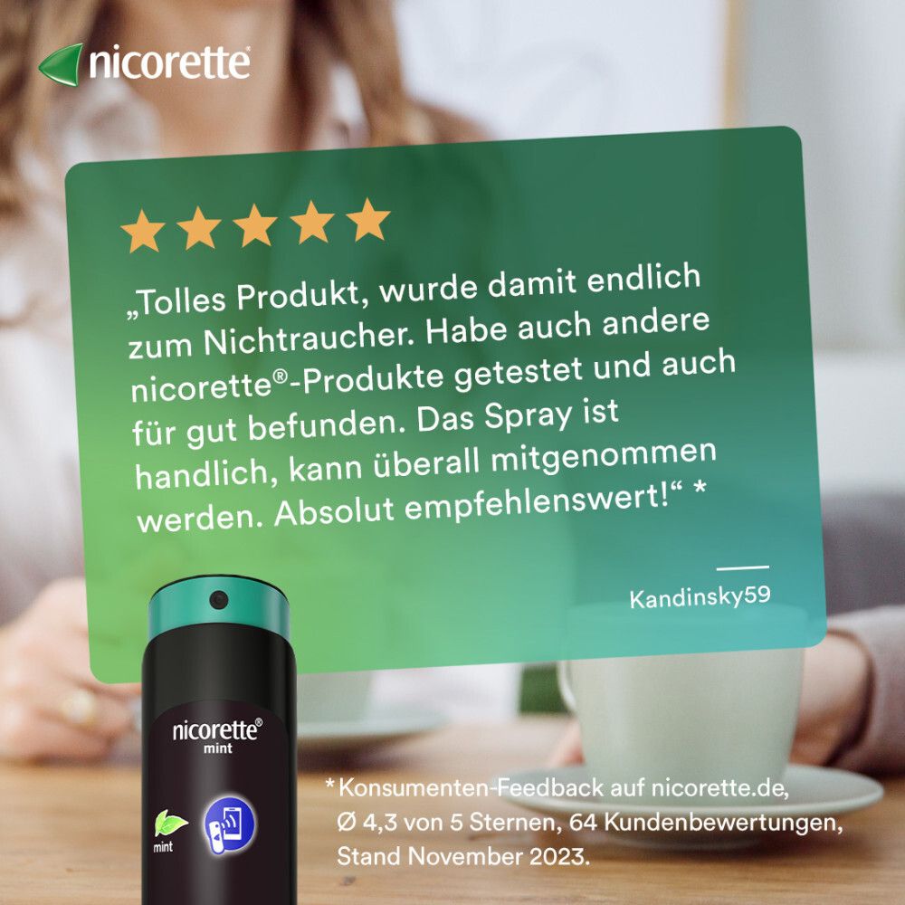 nicorette®  fruit & mint Spray