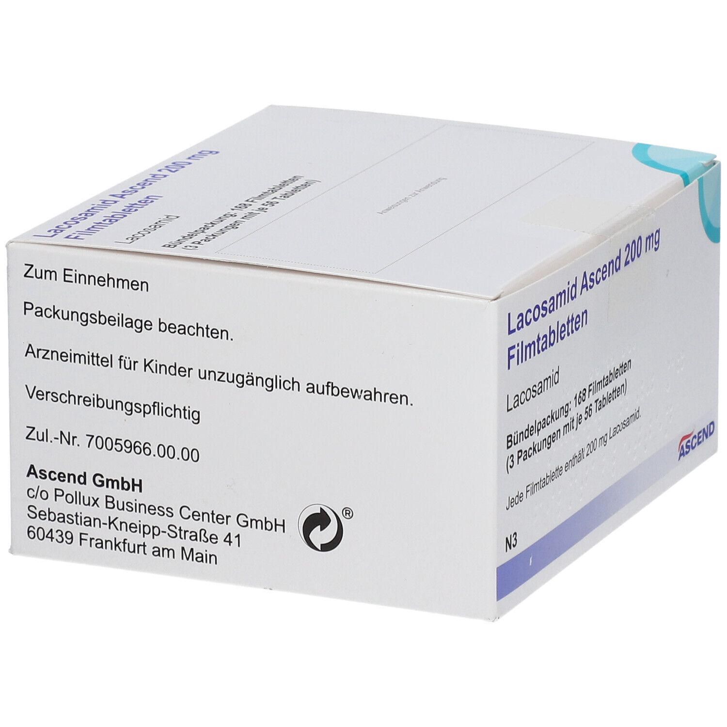 Lacosamid Aristo 200 mg Filmtabletten 168 St