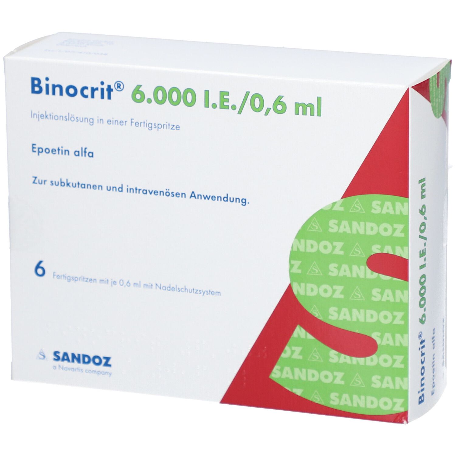 BINOCRIT 6.000 I.E./0,6 ml Inj.-Lsg.i.e.Fertigspr.